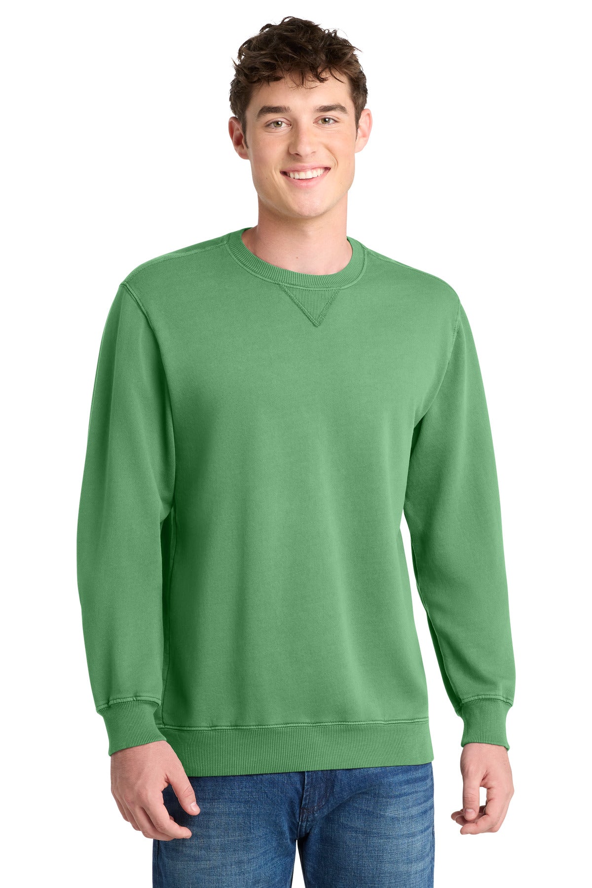 Port & Co™ Beach Wash® Garment-Dyed Crewneck Sweatshirt PC098