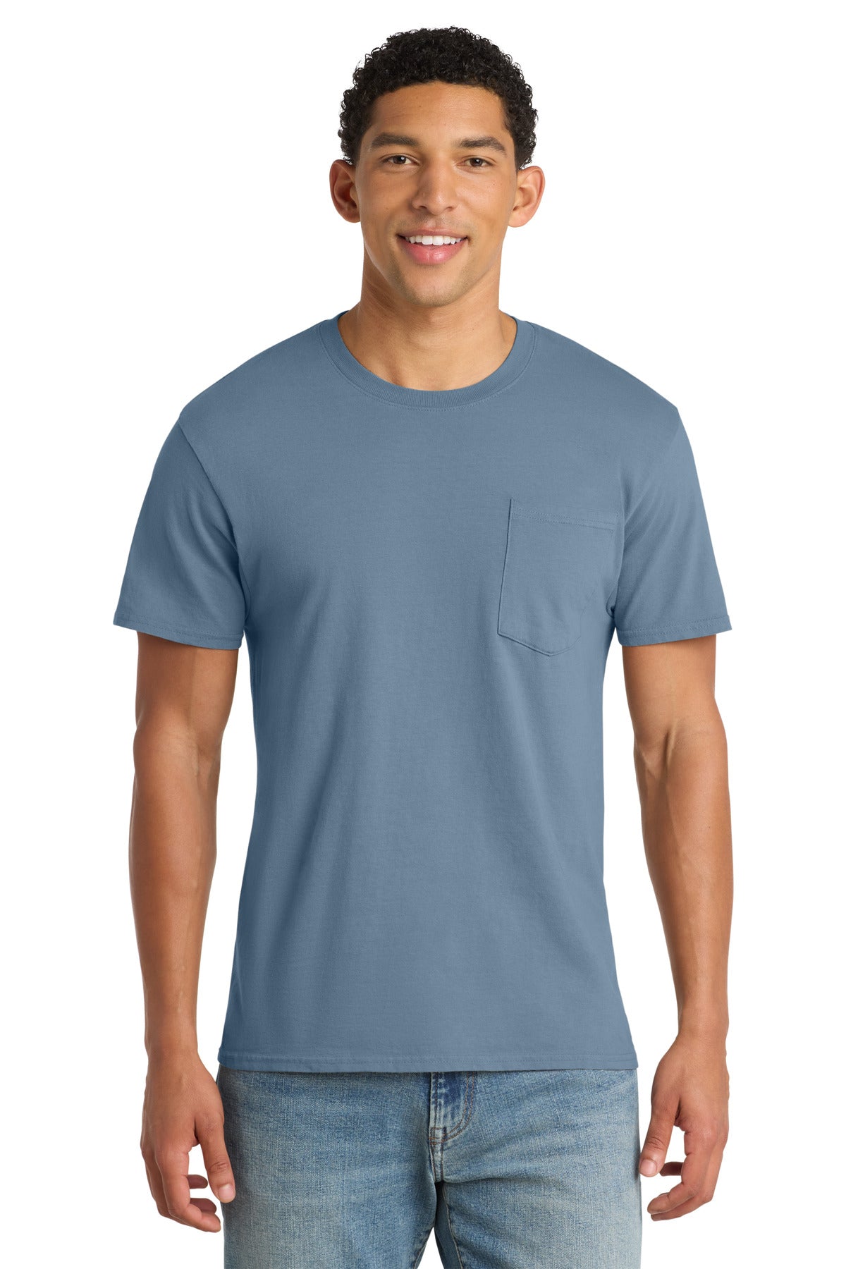 Port & Co™ Beach Wash® Garment-Dyed Pocket Tee.  PC099P