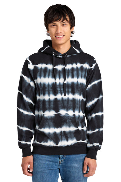 Port & Co® Allover Stripe Tie-Dye Fleece PC143