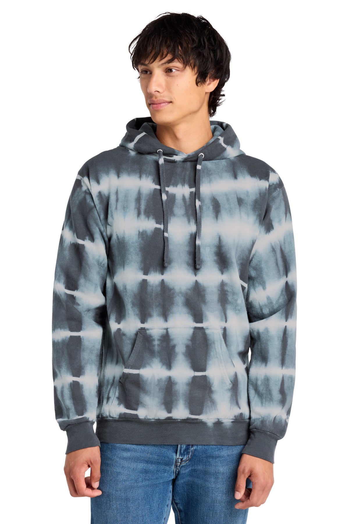 Port & Co® Allover Stripe Tie-Dye Fleece PC143