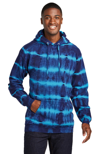 Port & Co™ Allover Stripe Tie-Dye Fleece PC143