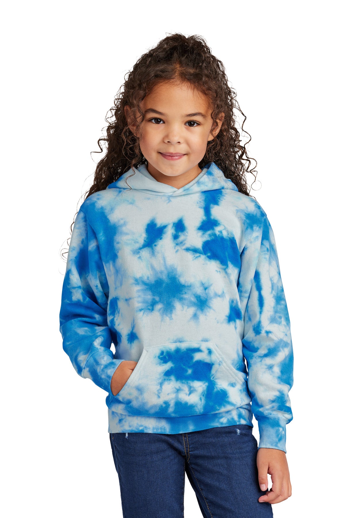 Port & Co™ Youth Crystal Tie-Dye Pullover Hoodie PC144Y