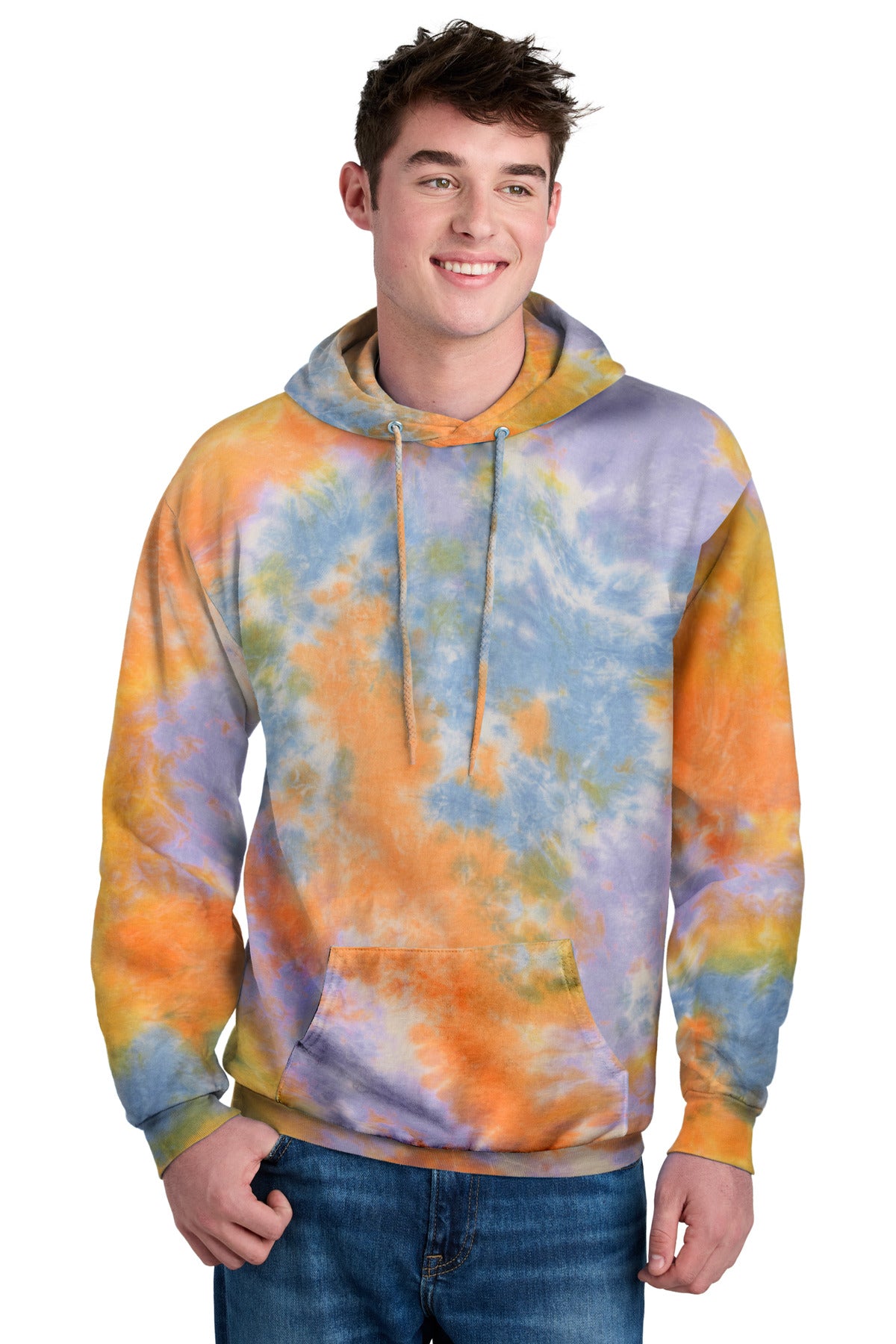 Port & Co™ Crystal Tie-Dye Pullover Hoodie PC144