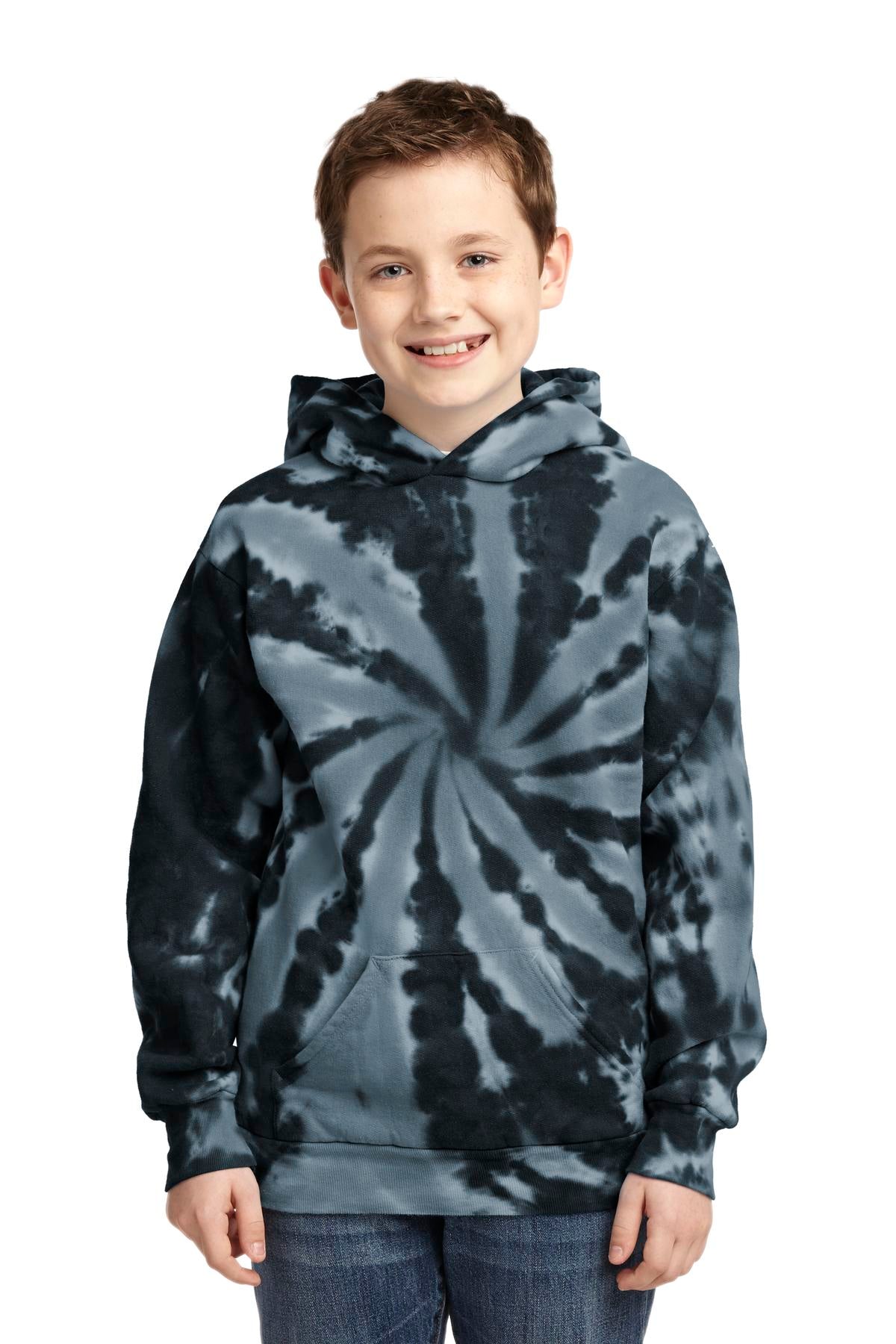 Port & Co™ Youth Tie-Dye Pullover Hooded Sweatshirt. PC146Y