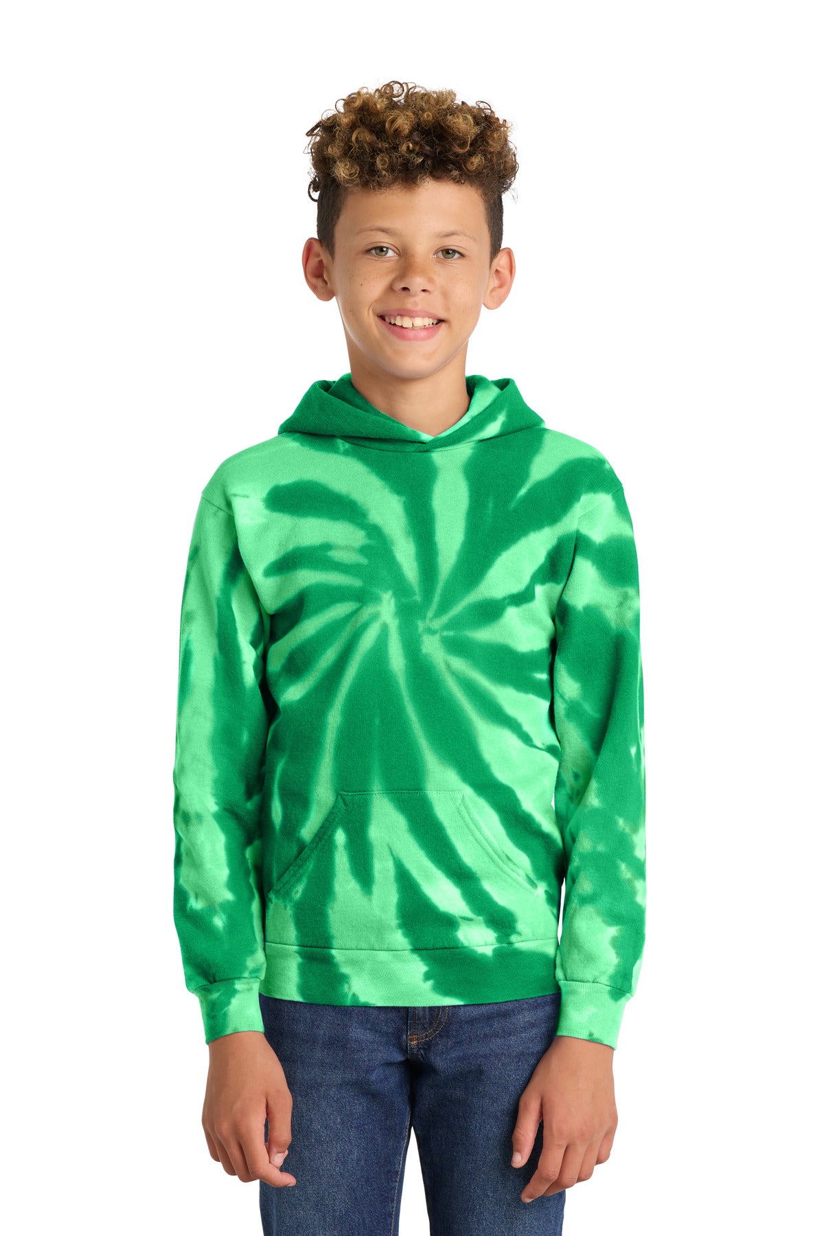 Port & Co™ Youth Tie-Dye Pullover Hooded Sweatshirt. PC146Y