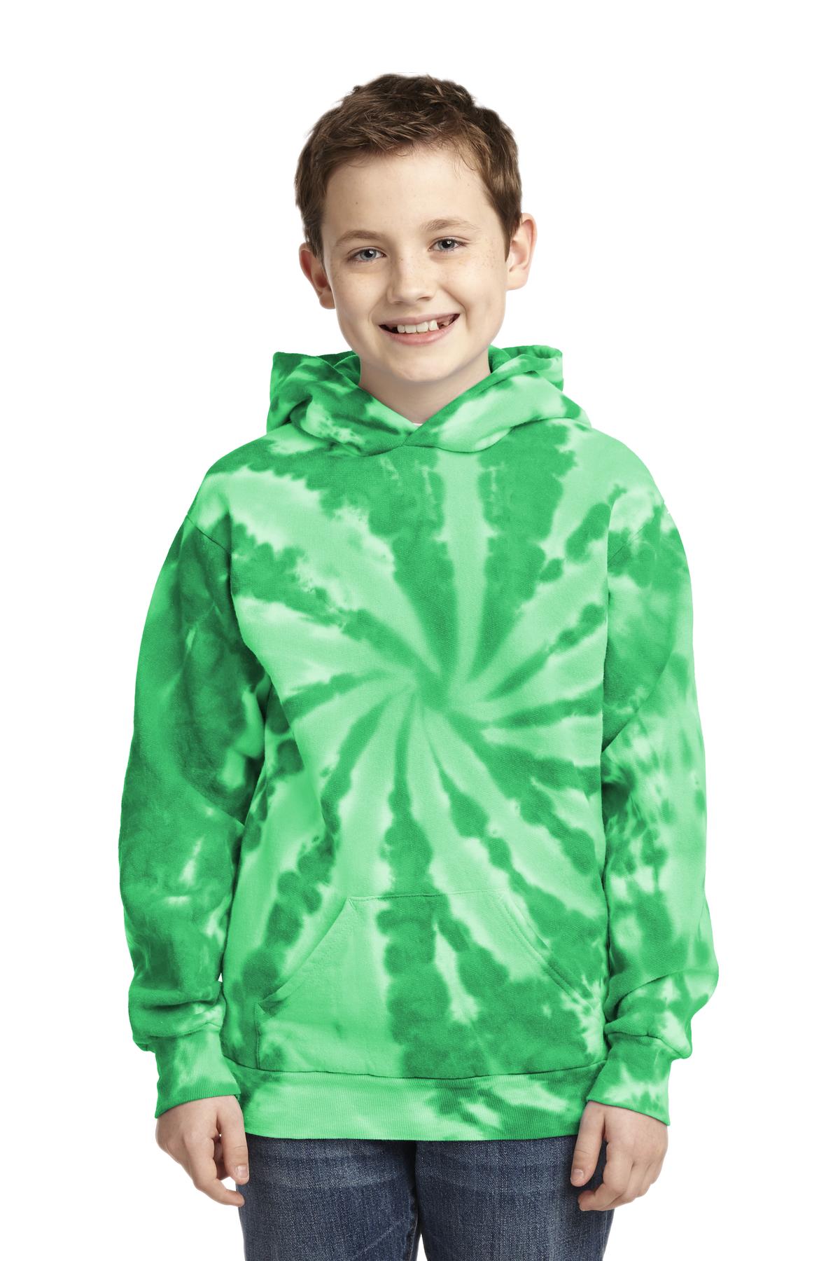 Port & Co™ Youth Tie-Dye Pullover Hooded Sweatshirt. PC146Y