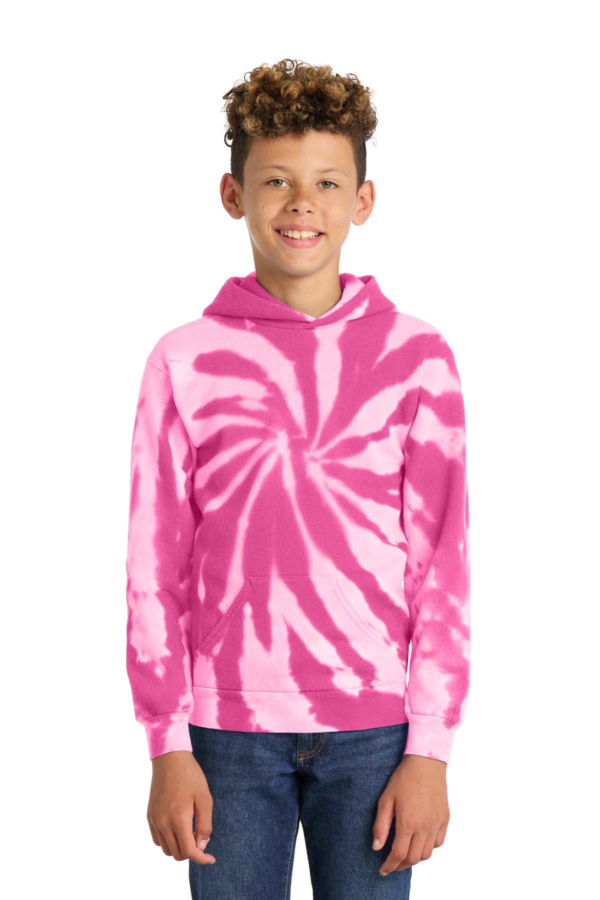 Port & Co™ Youth Tie-Dye Pullover Hooded Sweatshirt. PC146Y