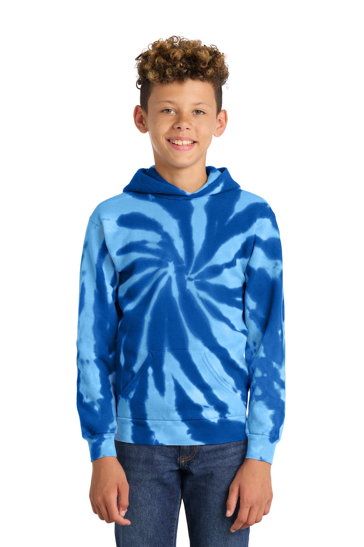 Port & Co™ Youth Tie-Dye Pullover Hooded Sweatshirt. PC146Y