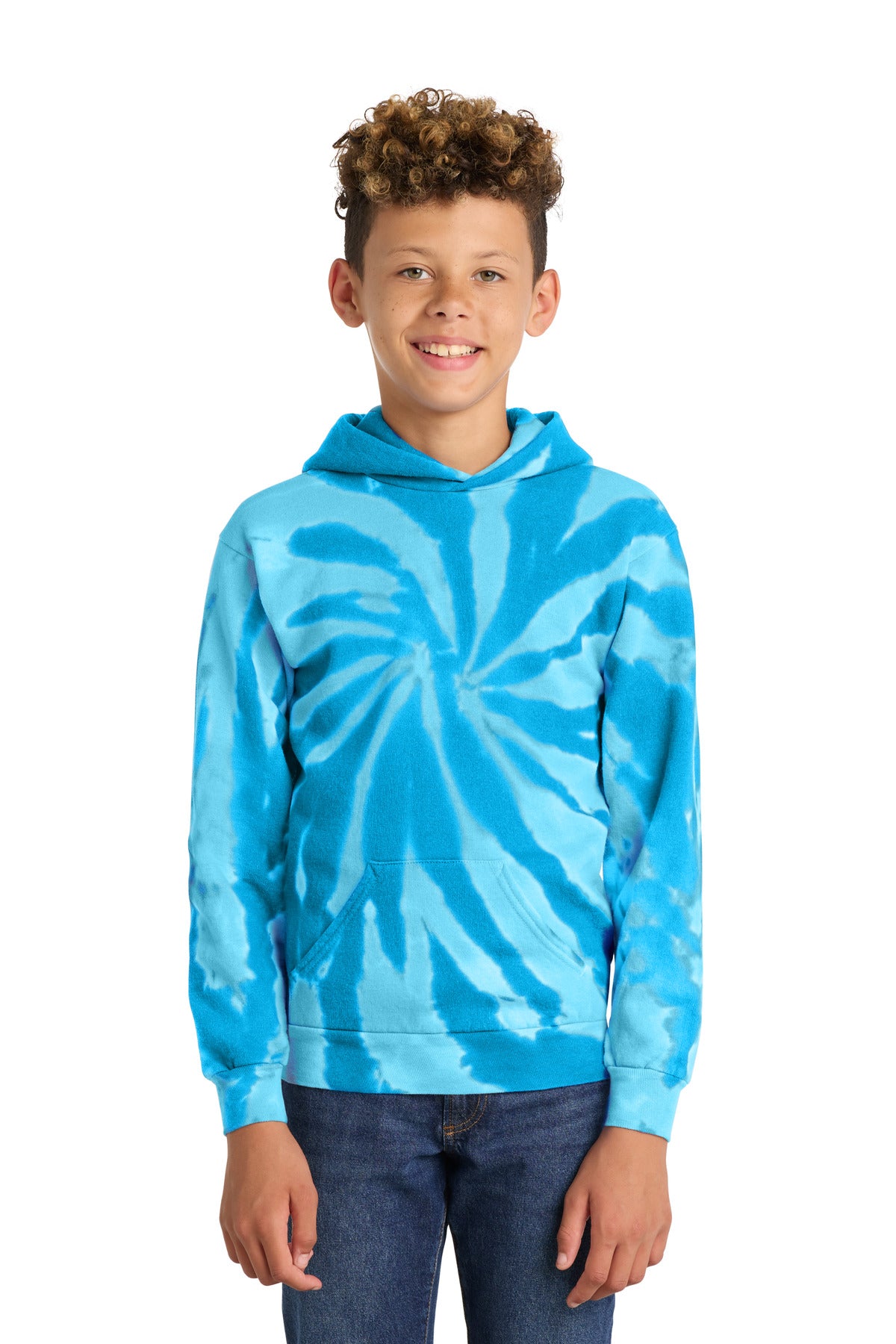 Port & Co™ Youth Tie-Dye Pullover Hooded Sweatshirt. PC146Y