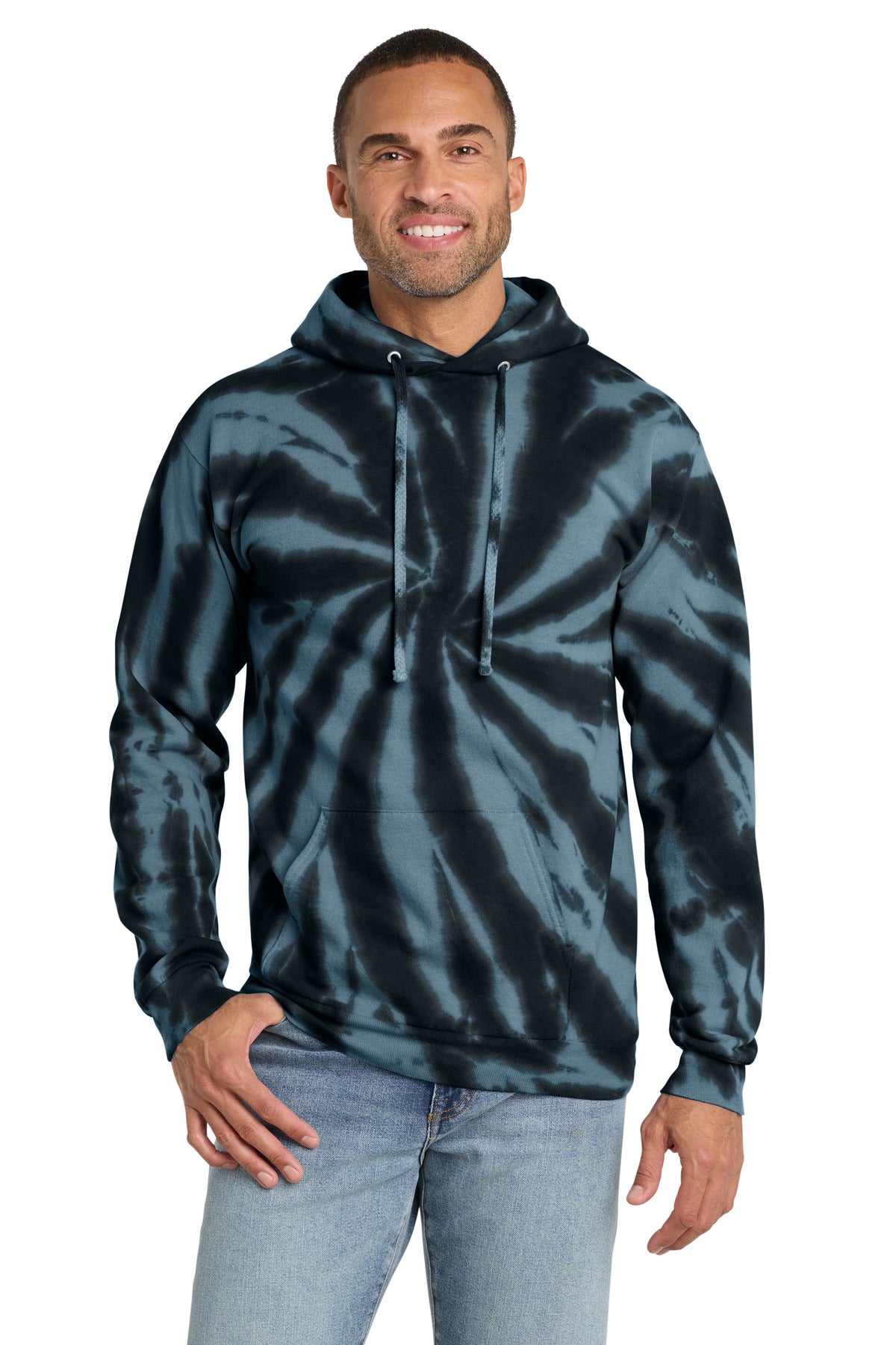 Port & Co™ Tie-Dye Pullover Hooded Sweatshirt. PC146