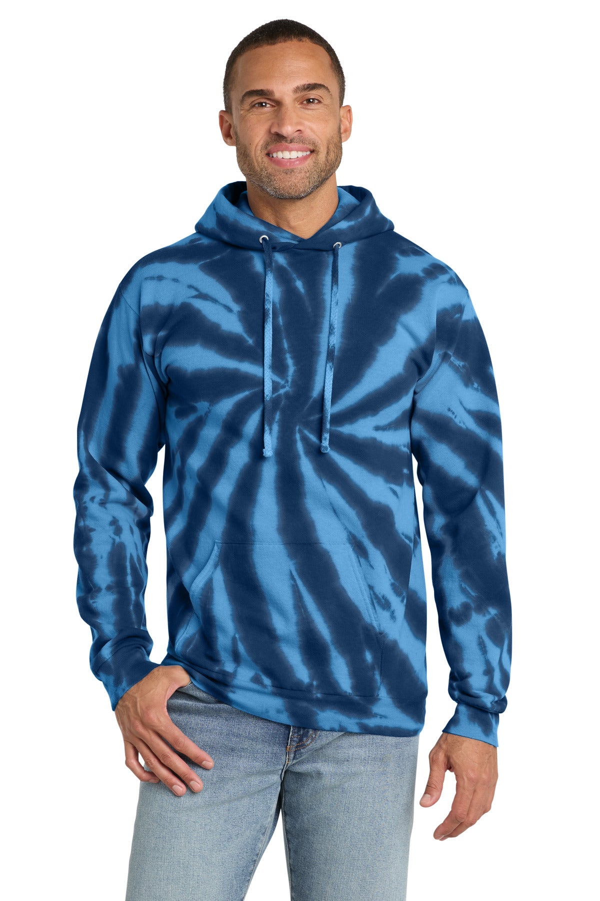 Port & Co™ Tie-Dye Pullover Hooded Sweatshirt. PC146