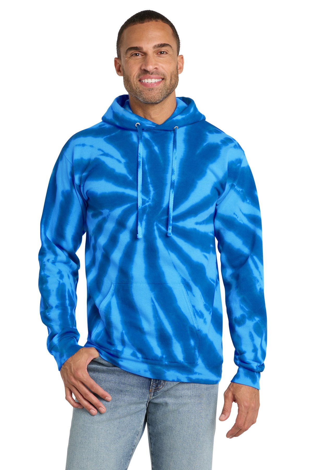 Port & Co™ Tie-Dye Pullover Hooded Sweatshirt. PC146