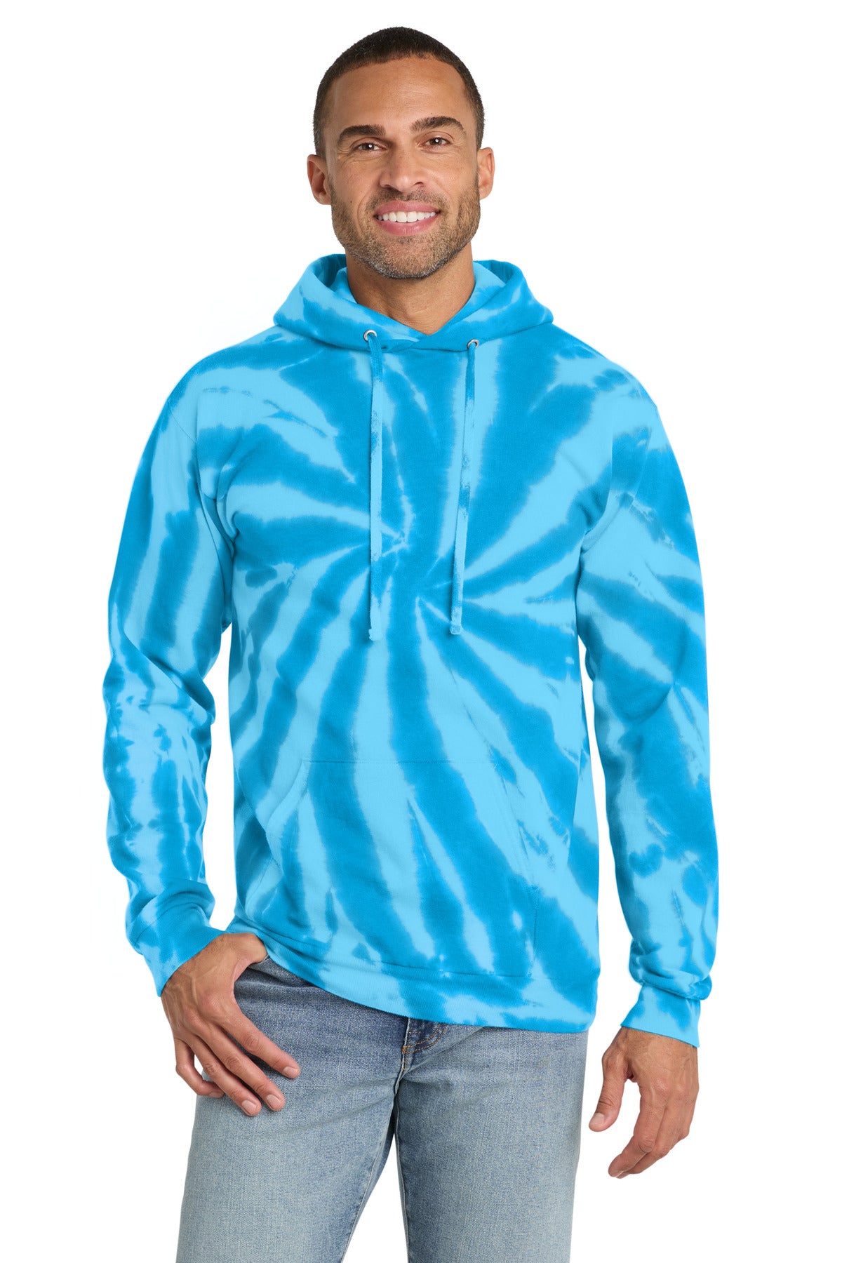 Port & Co™ Tie-Dye Pullover Hooded Sweatshirt. PC146