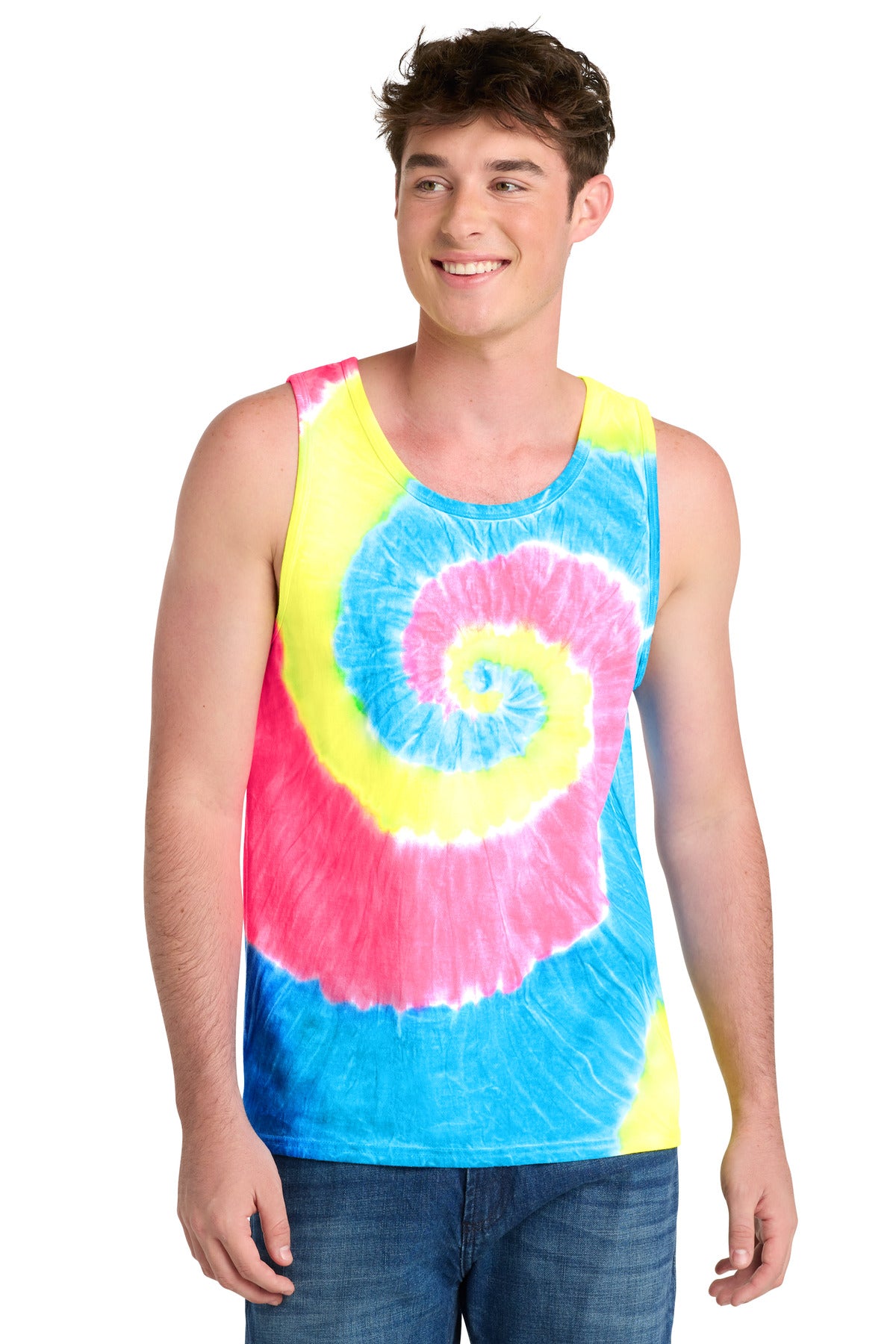 Port & Co™ Tie-Dye Tank Top.  PC147TT