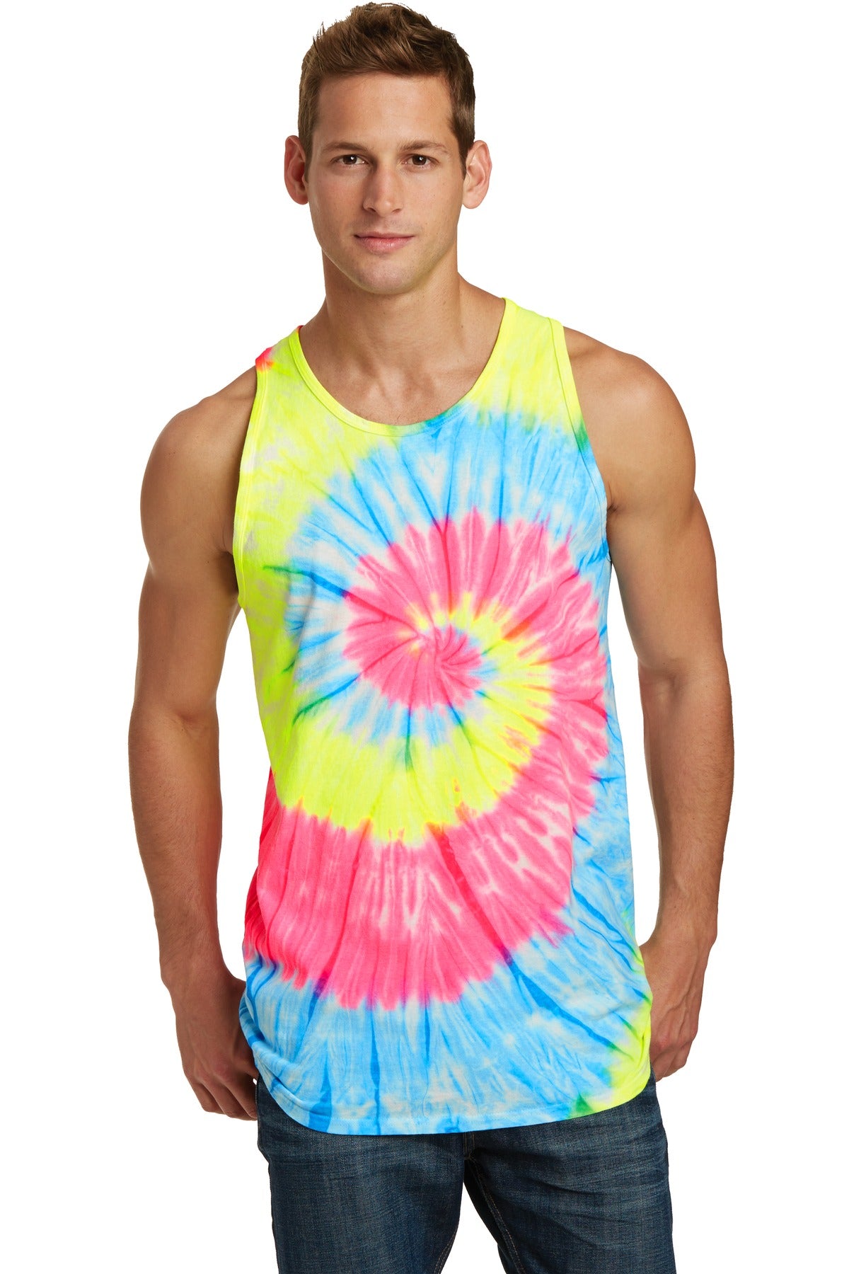 Port & Co™ Tie-Dye Tank Top.  PC147TT