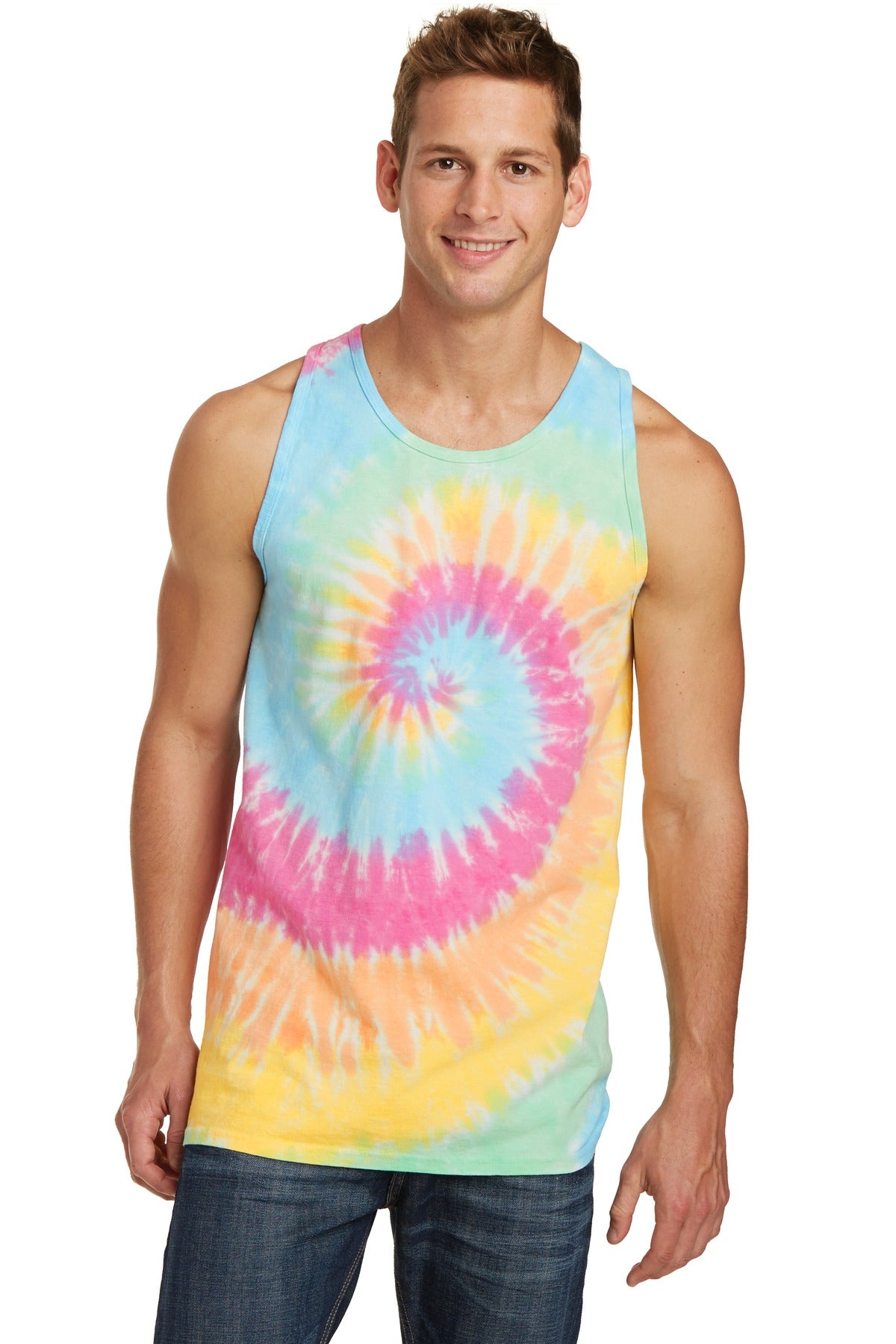 Port & Co™ Tie-Dye Tank Top.  PC147TT