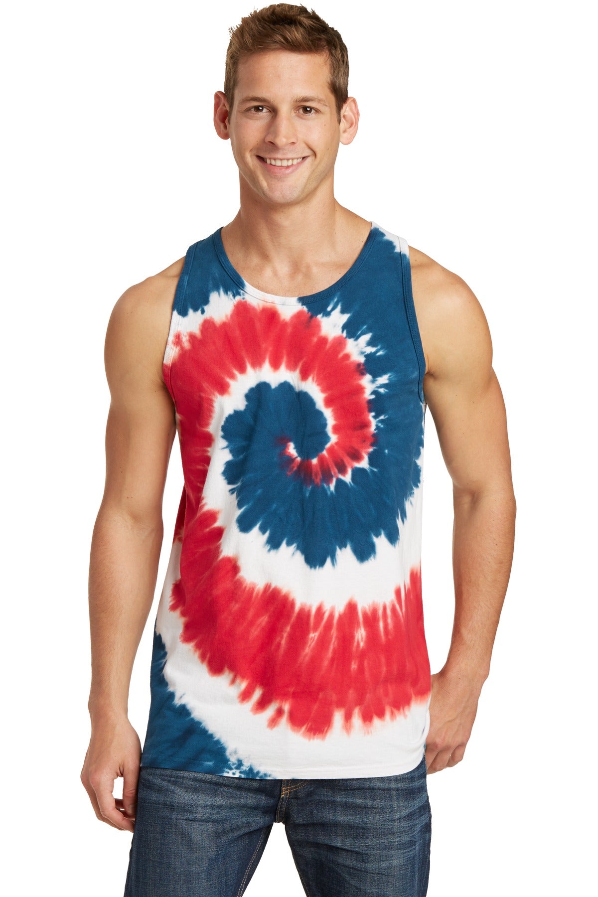 Port & Co™ Tie-Dye Tank Top.  PC147TT
