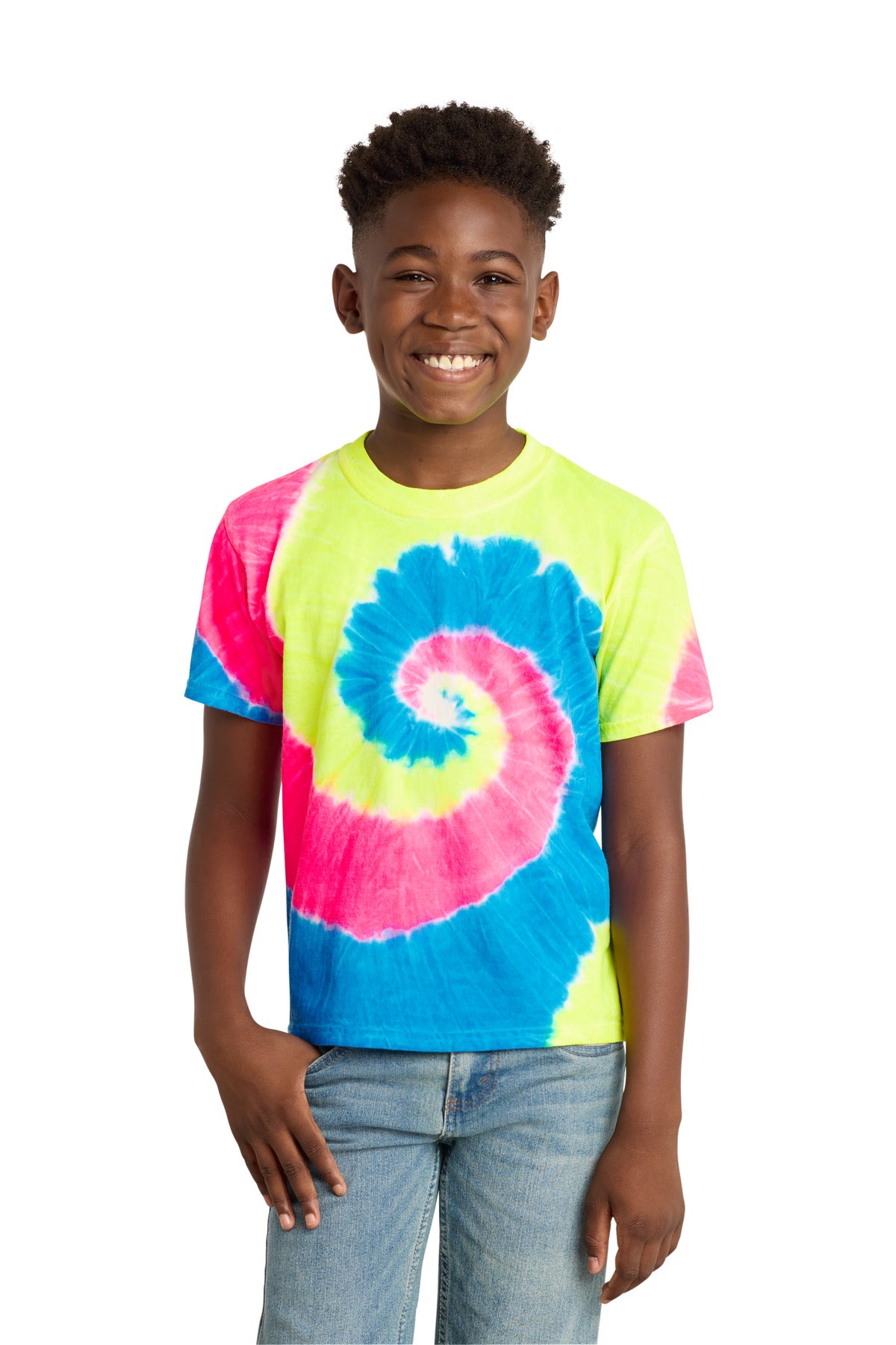 Port & Co™ Youth Tie-Dye Tee. PC147Y