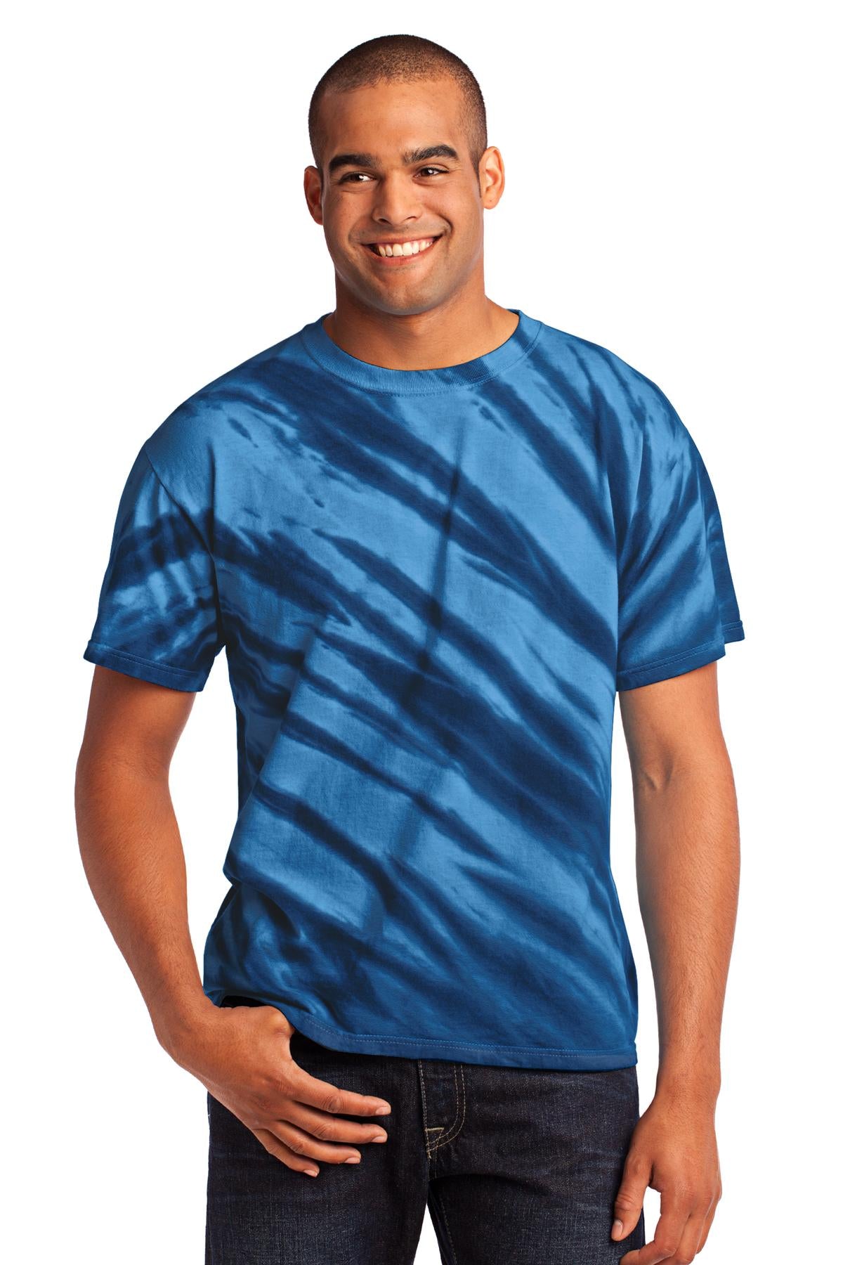 Port & Co™ Tiger Stripe Tie-Dye Tee. PC148