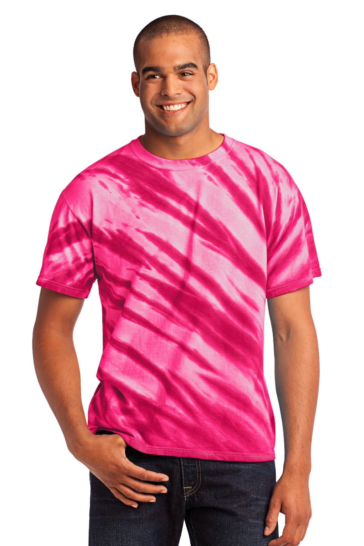 Port & Co™ Tiger Stripe Tie-Dye Tee. PC148