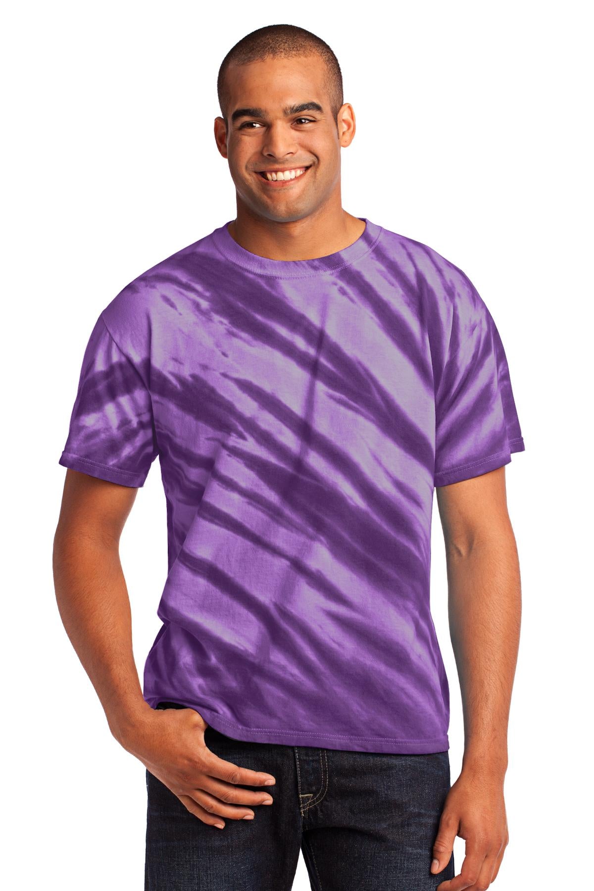 Port & Co™ Tiger Stripe Tie-Dye Tee. PC148