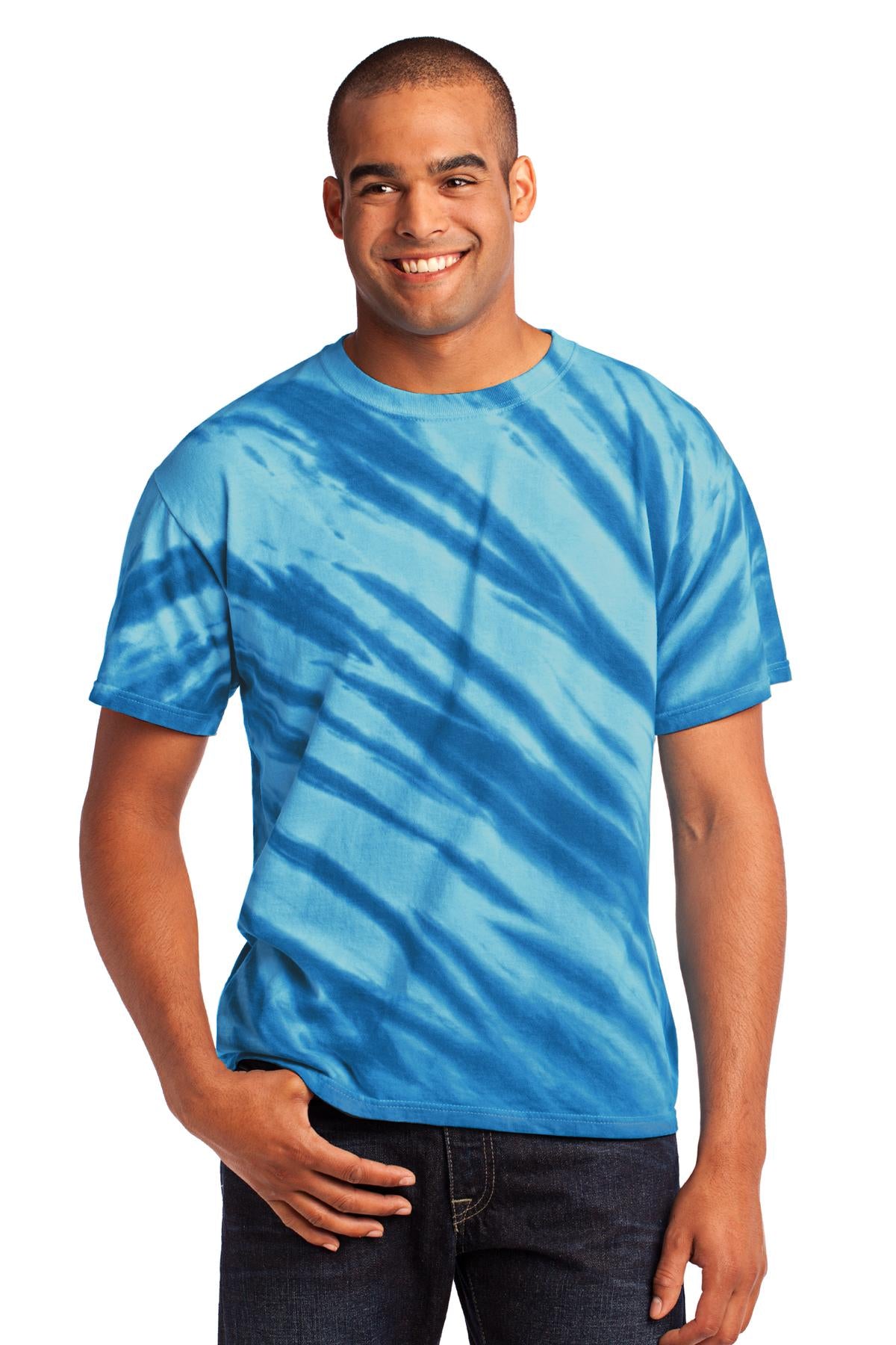 Port & Co™ Tiger Stripe Tie-Dye Tee. PC148