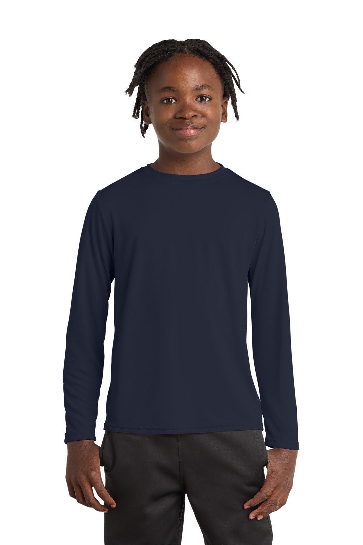 Port & Co™ Youth Long Sleeve Performance Tee PC380YLS