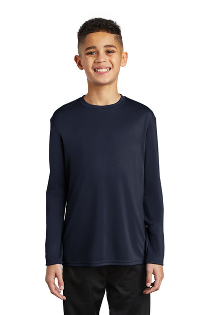 Port & Co™ Youth Long Sleeve Performance Tee PC380YLS