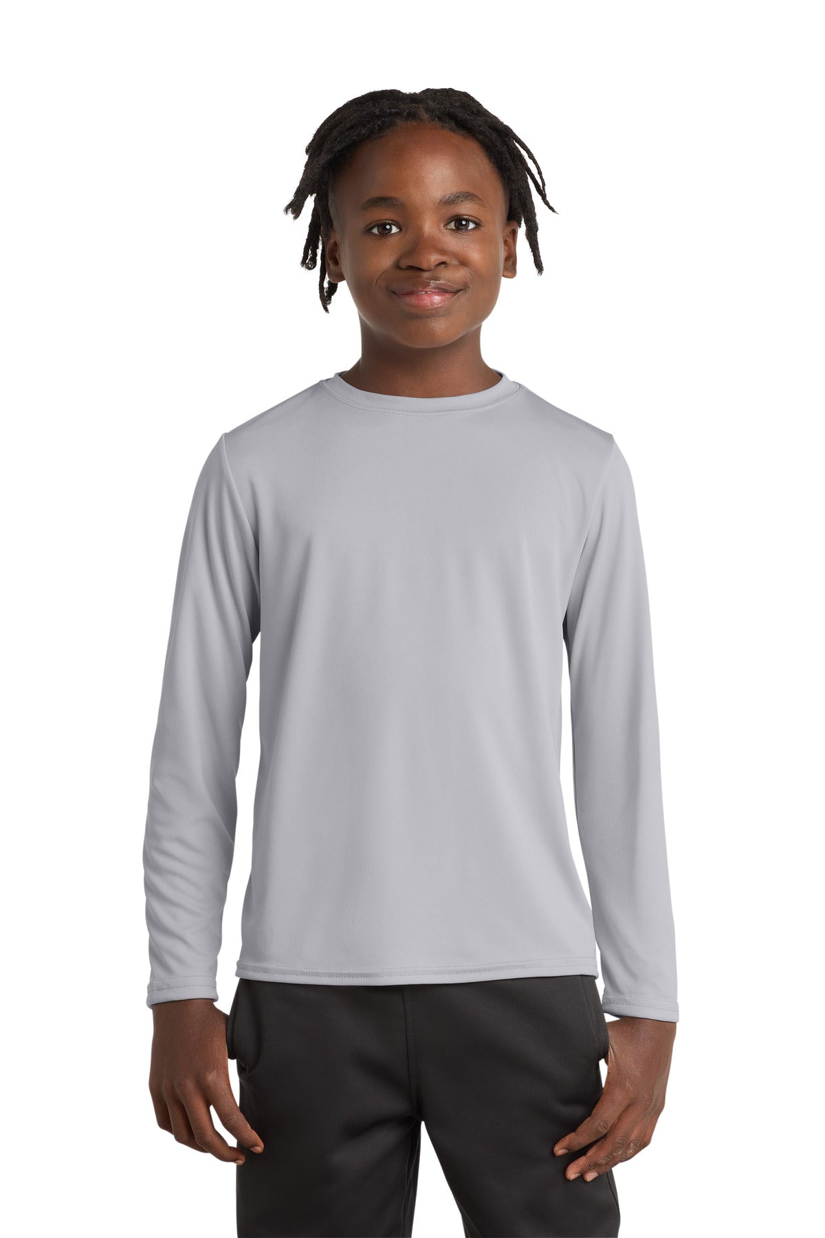 Port & Co™ Youth Long Sleeve Performance Tee PC380YLS