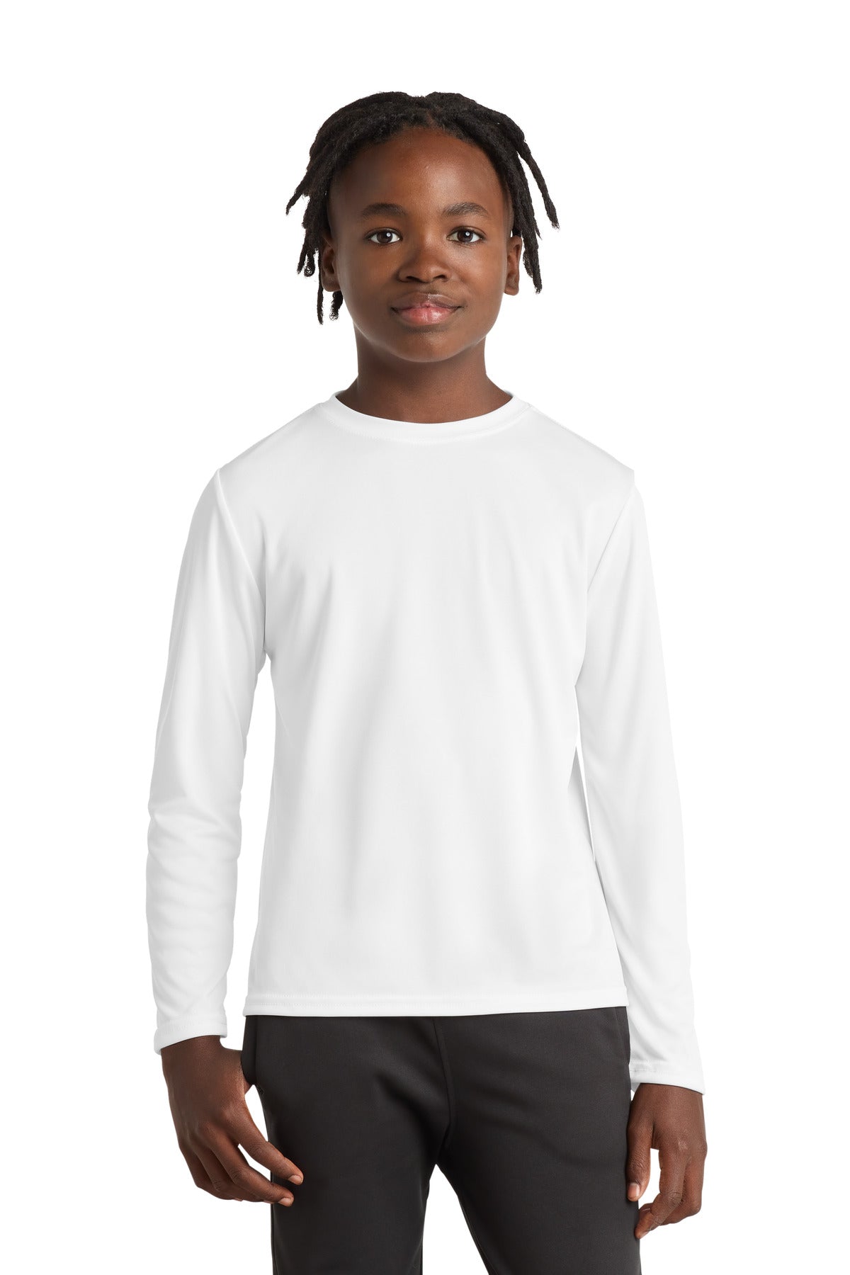 Port & Co™ Youth Long Sleeve Performance Tee PC380YLS