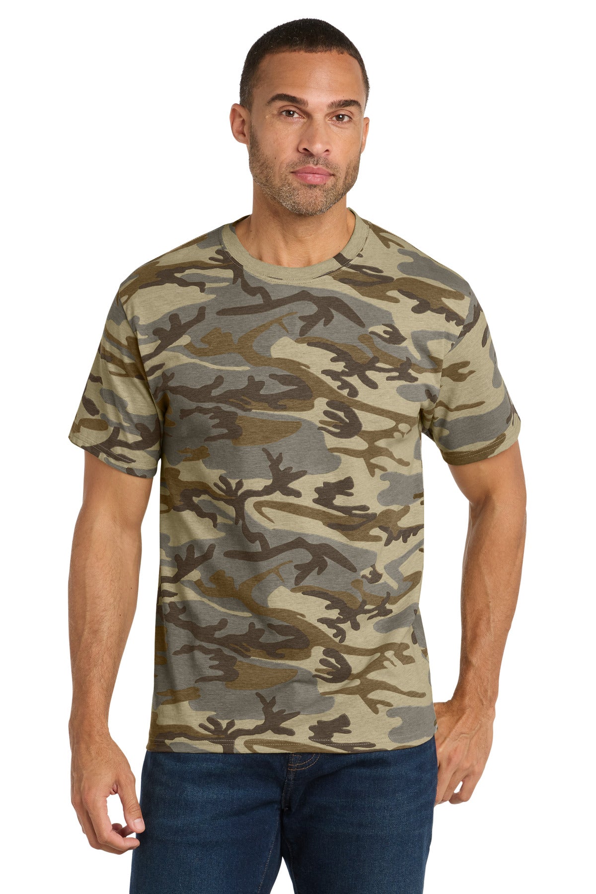 Port & Co™ Core Cotton Camo Tee.  PC54C