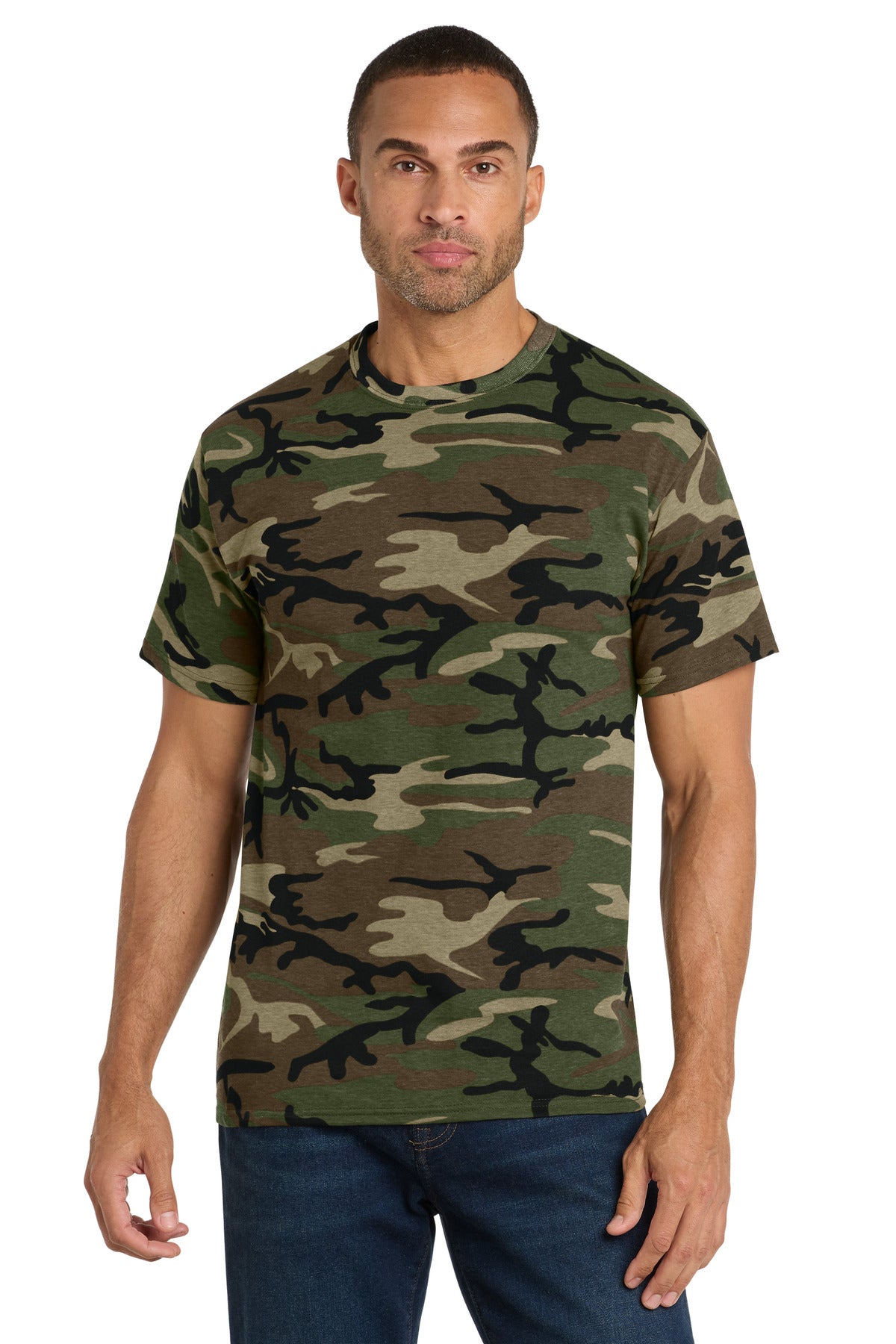 Port & Co™ Core Cotton Camo Tee.  PC54C