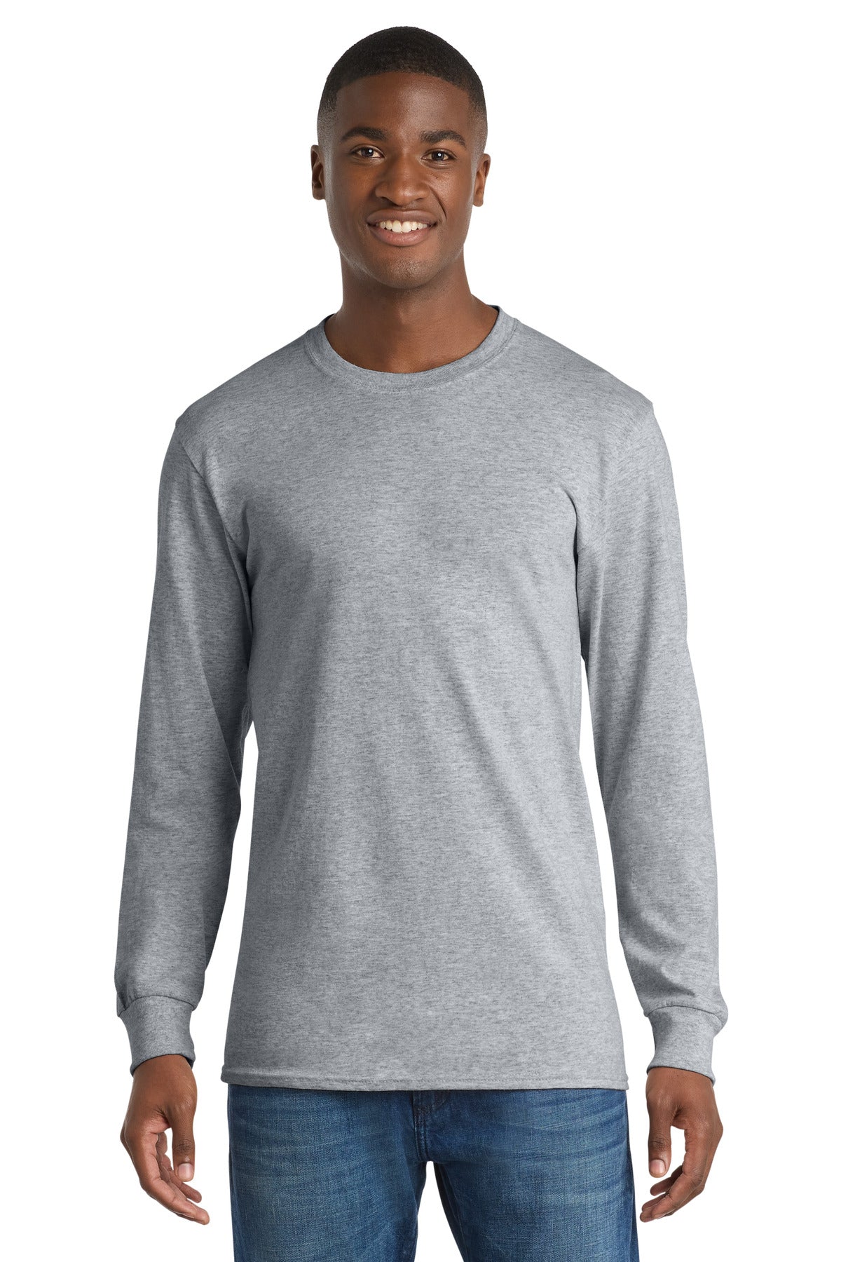 Port & Co™ Long Sleeve Core Cotton Tee. PC54LS – SanMar Sports