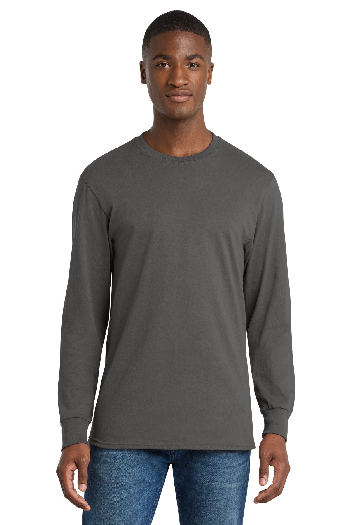 Port & Co™ Long Sleeve Core Cotton Tee. PC54LS