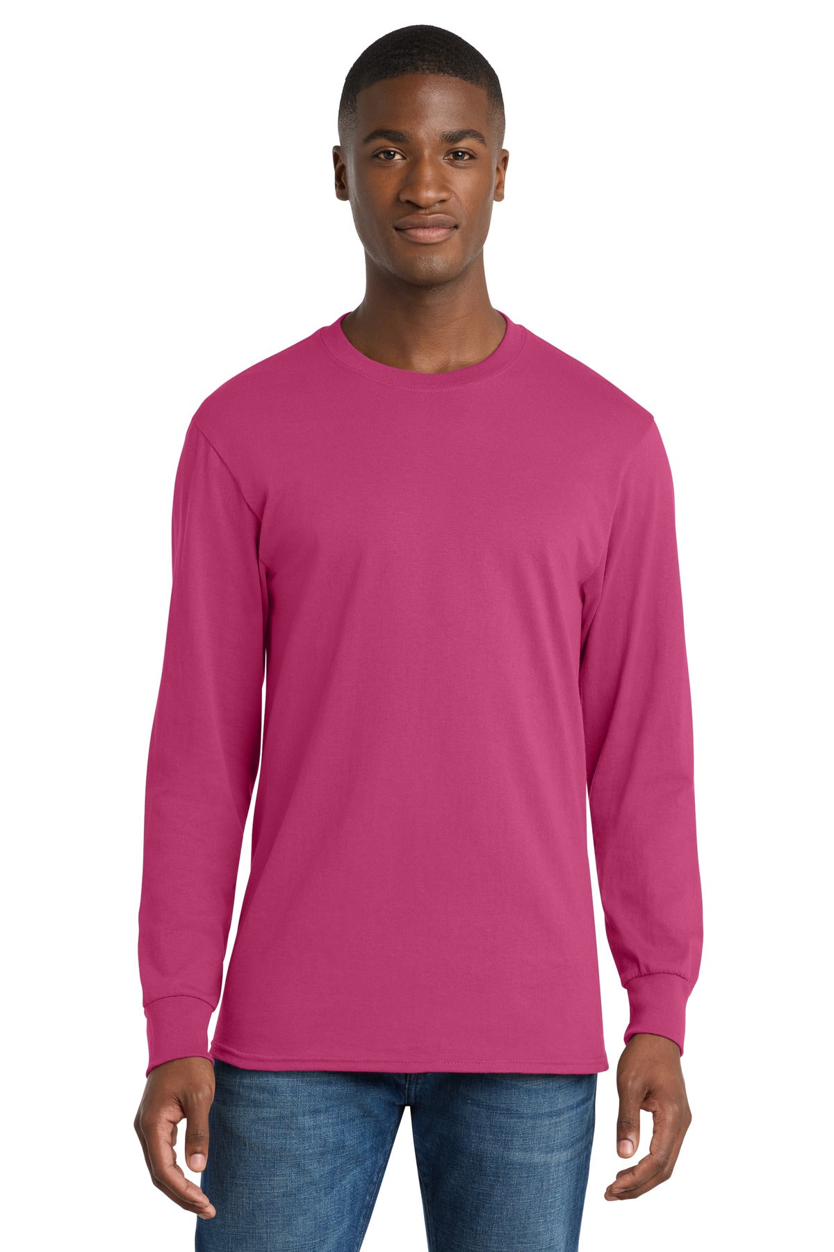 Port & Co™ Long Sleeve Core Cotton Tee. PC54LS