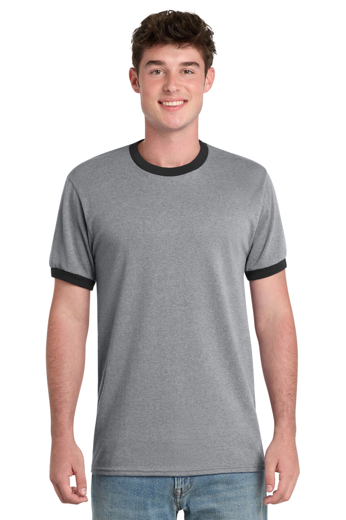 Port & Co™ Core Cotton Ringer Tee.  PC54R