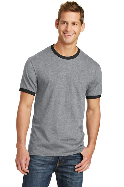 Port & Co™ Core Cotton Ringer Tee.  PC54R