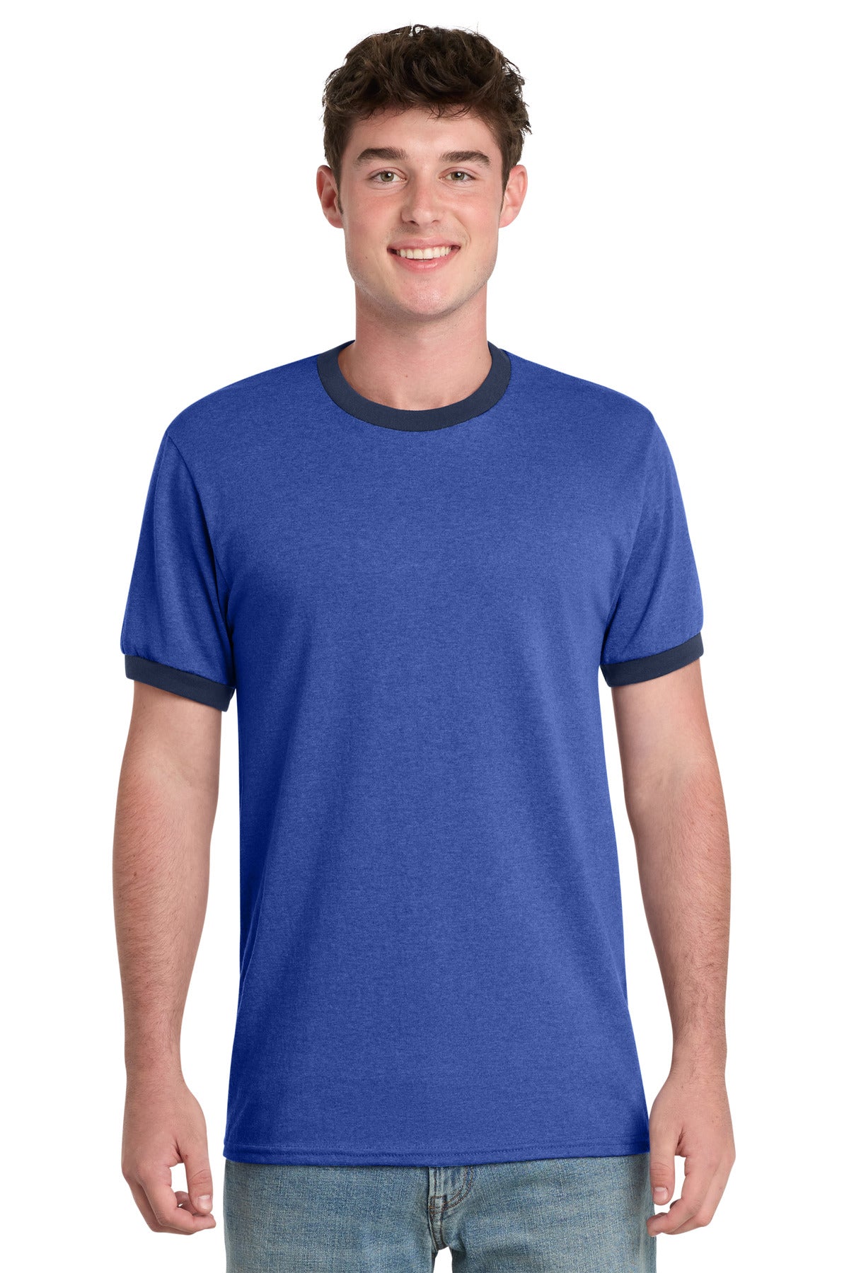Port & Co™ Core Cotton Ringer Tee.  PC54R