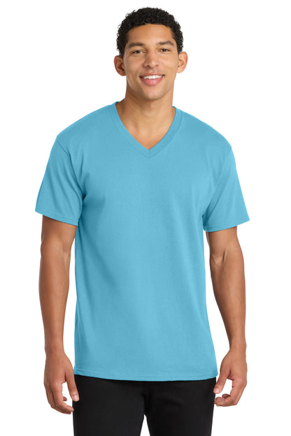 Port & Co™ Core Cotton V-Neck Tee. PC54V