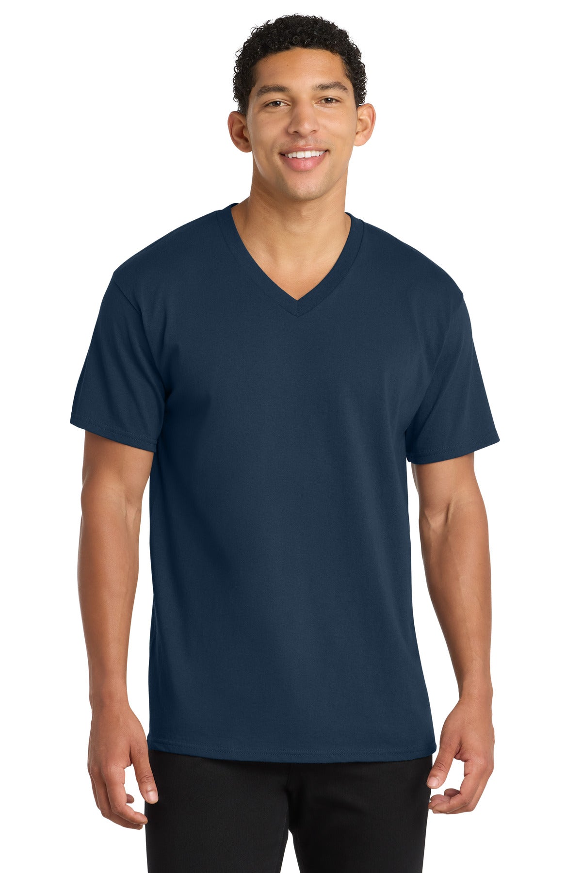 Port & Co™ Core Cotton V-Neck Tee. PC54V