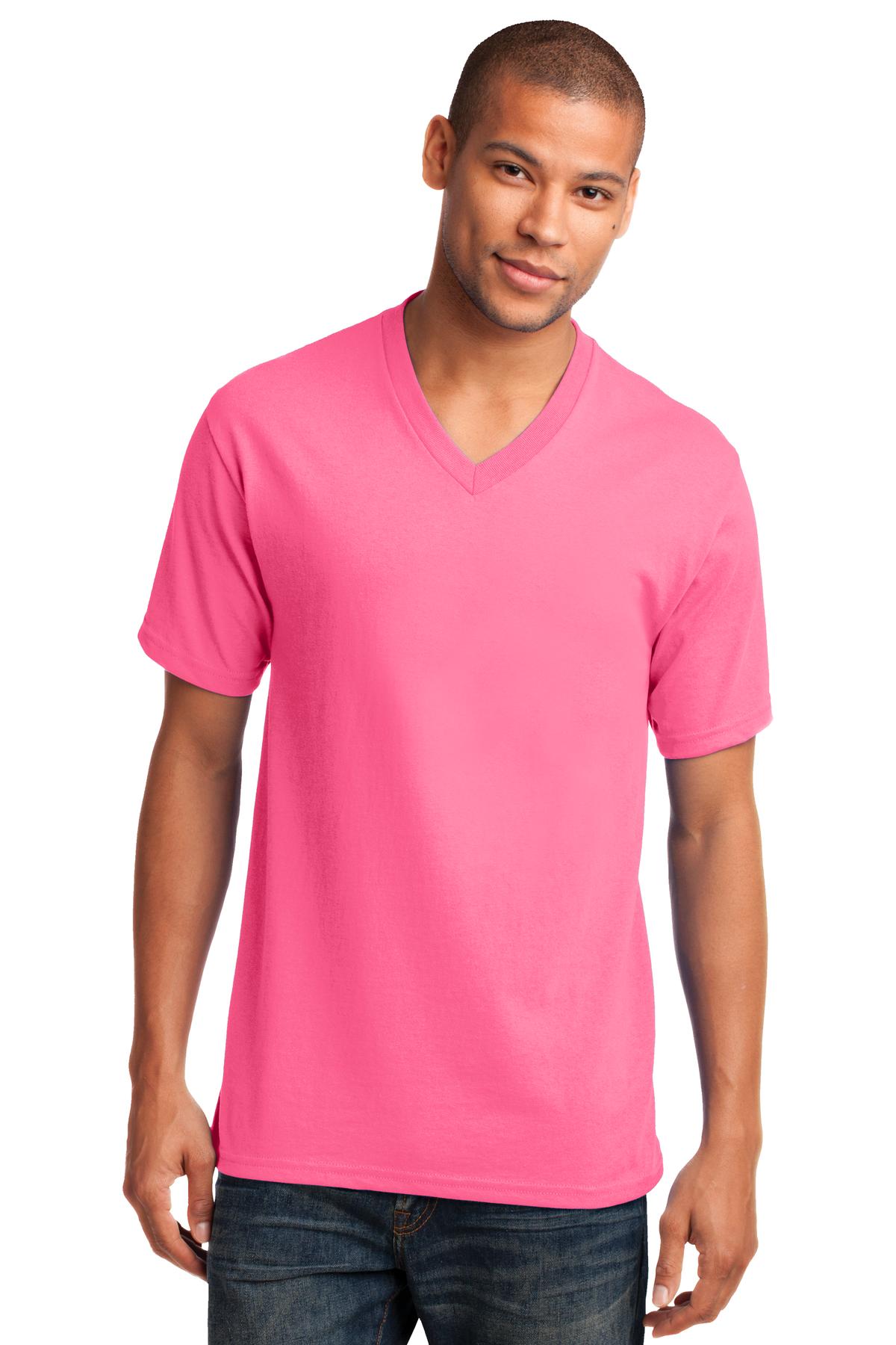 Port & Co™ Core Cotton V-Neck Tee. PC54V