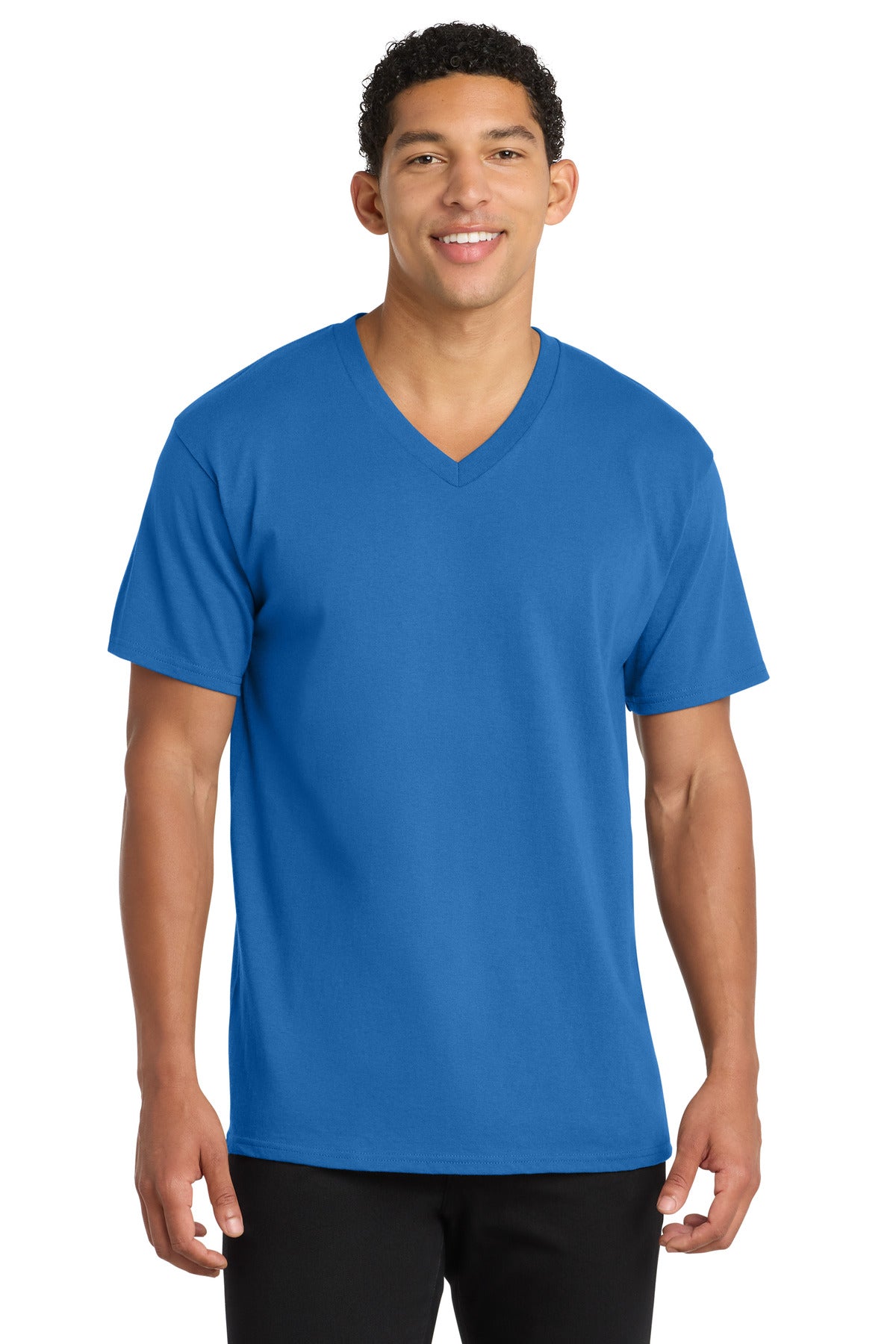 Port & Co™ Core Cotton V-Neck Tee. PC54V