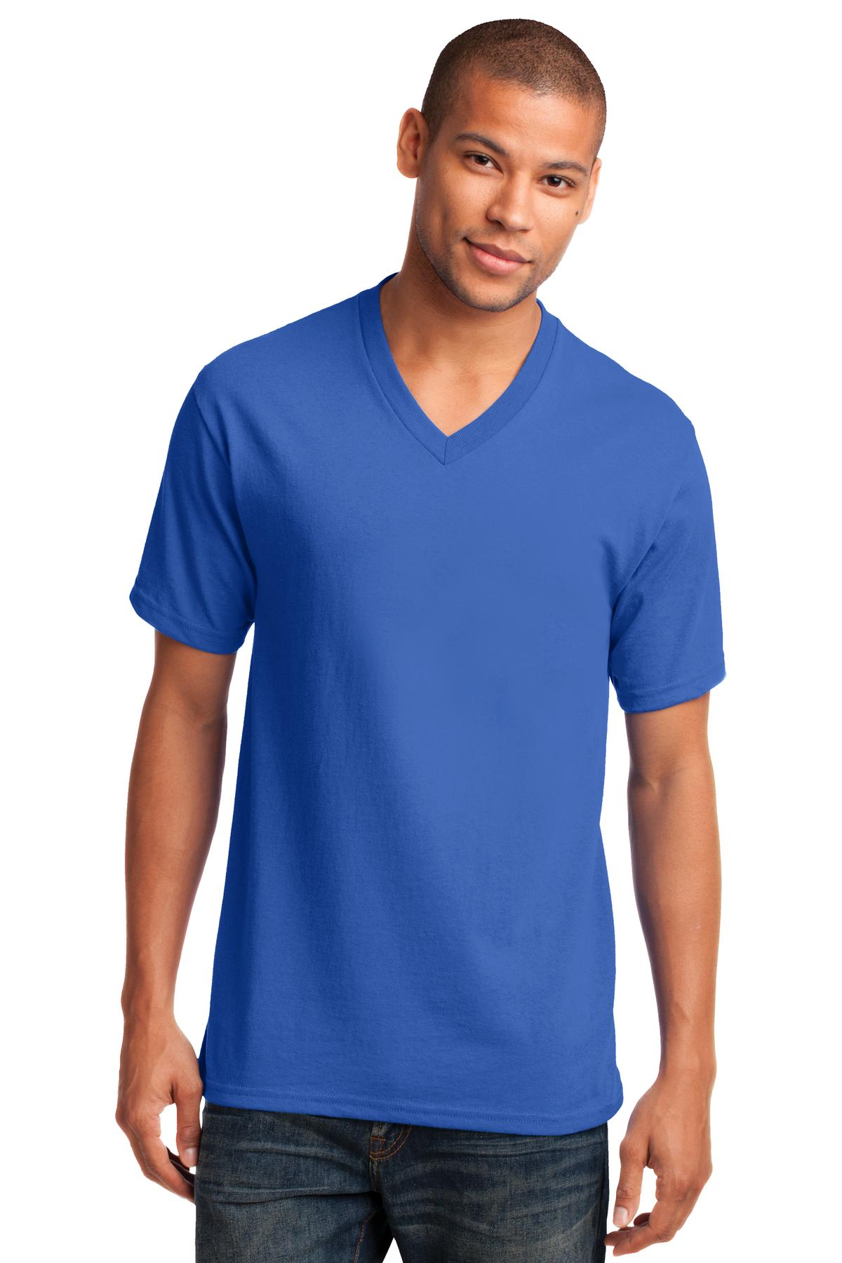 Port & Co™ Core Cotton V-Neck Tee. PC54V