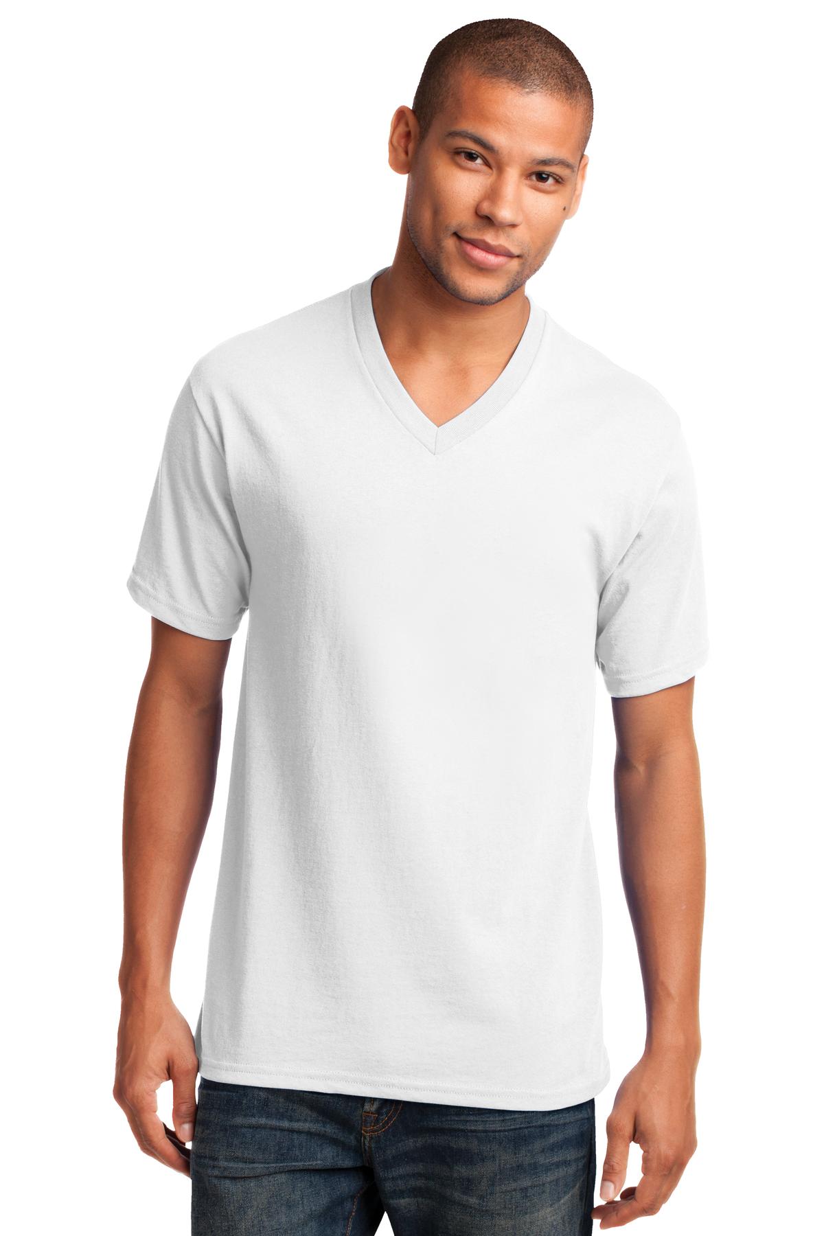 Port & Co™ Core Cotton V-Neck Tee. PC54V