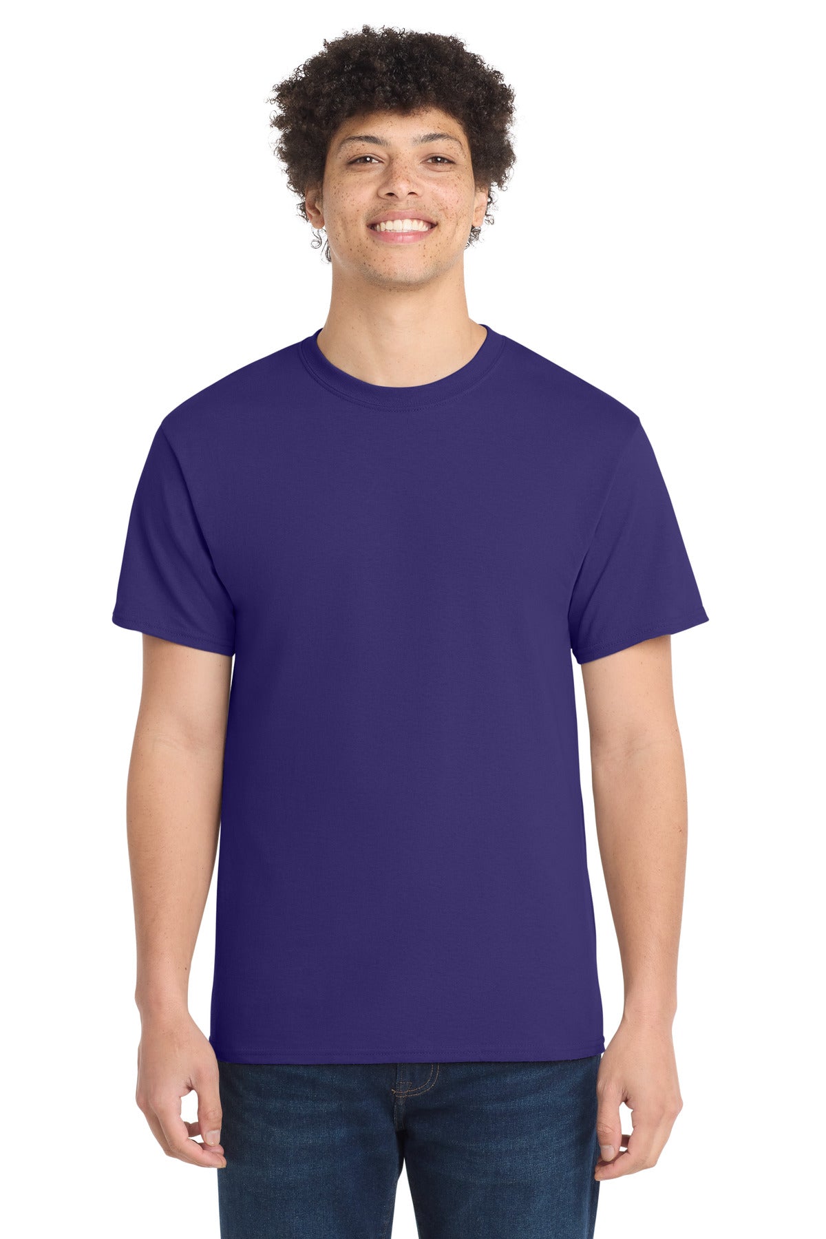 【OUTLET】SOLID MINIFAT 5.2 BlueかPurple Port & Co® Core Cotton Tee. PC54 – SanMar Sports