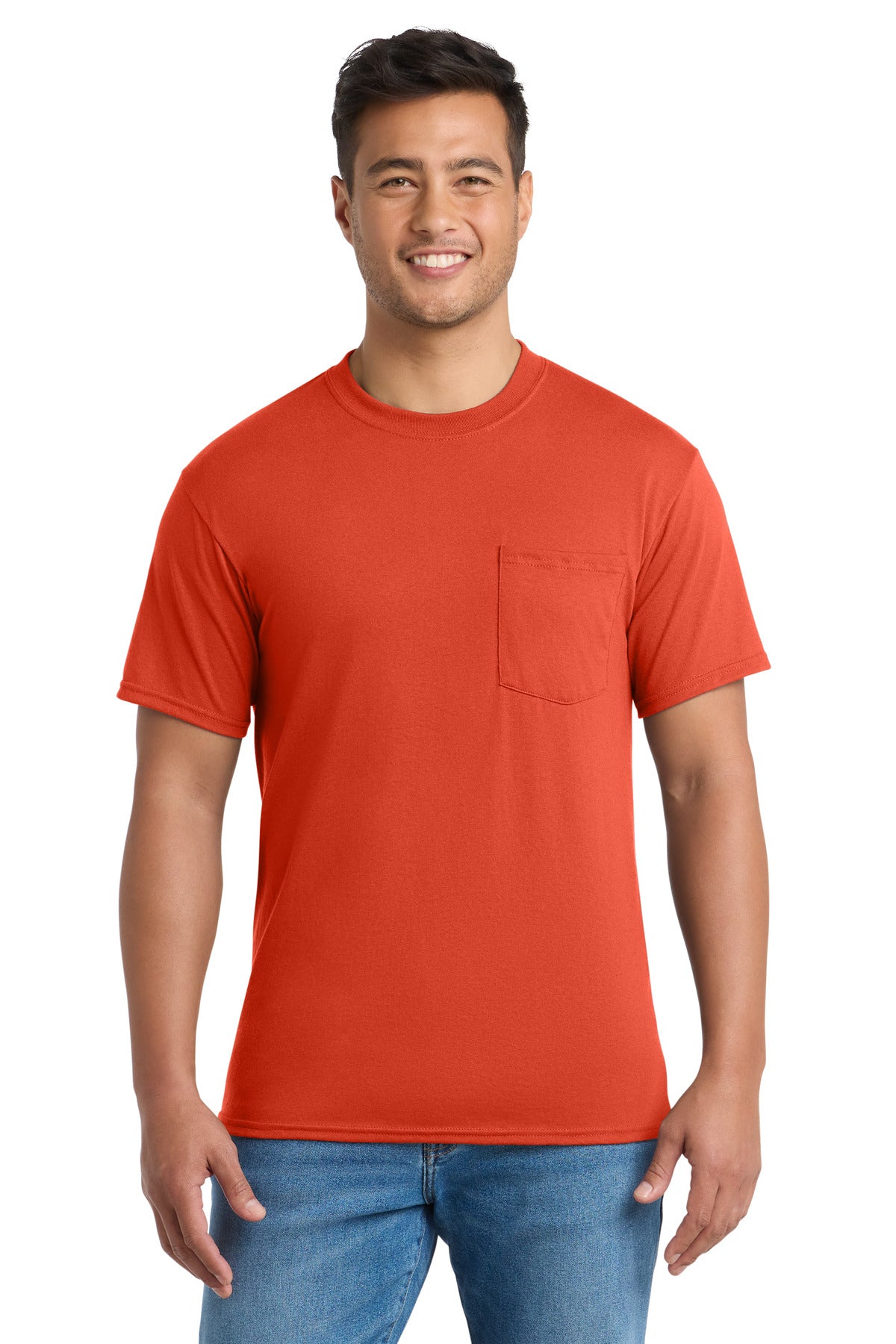 Port & Co™ Tall Core Blend Pocket Tee. PC55PT