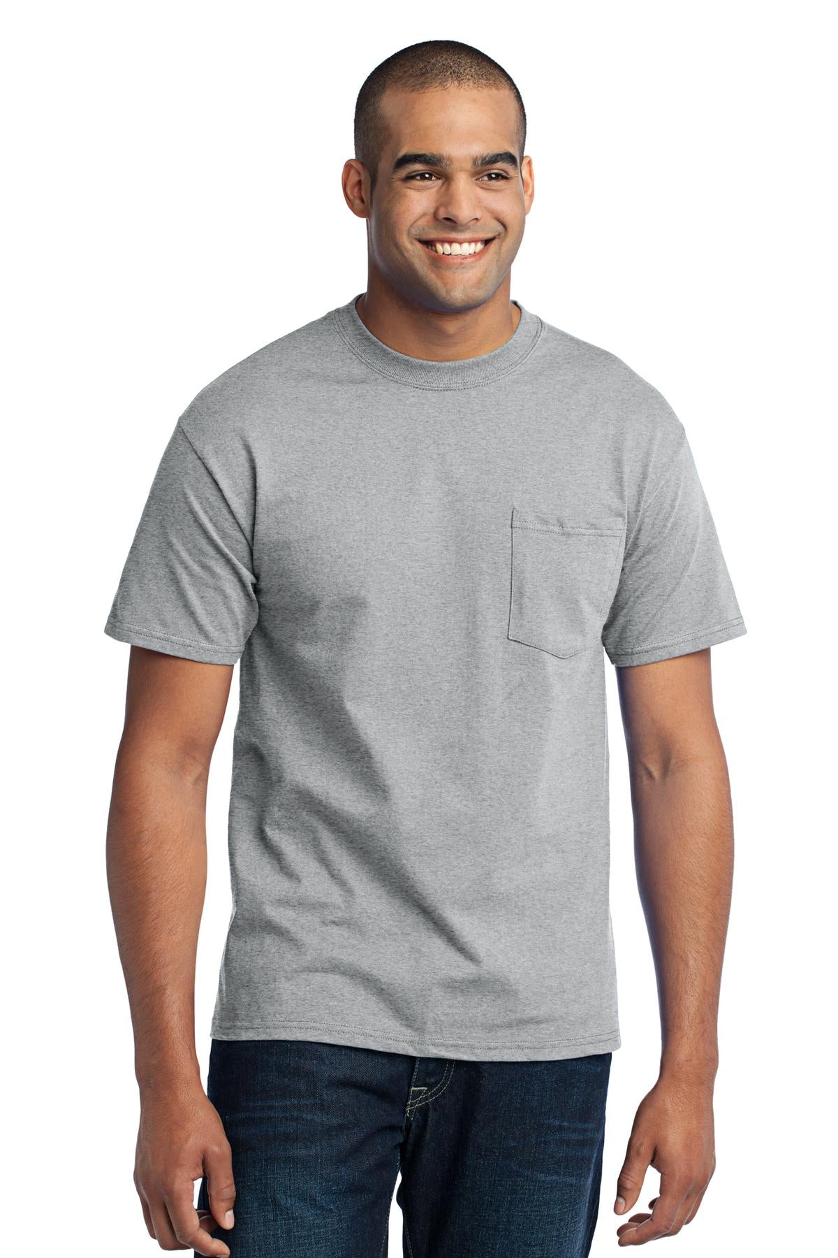 Port & Co™ Core Blend Pocket Tee. PC55P