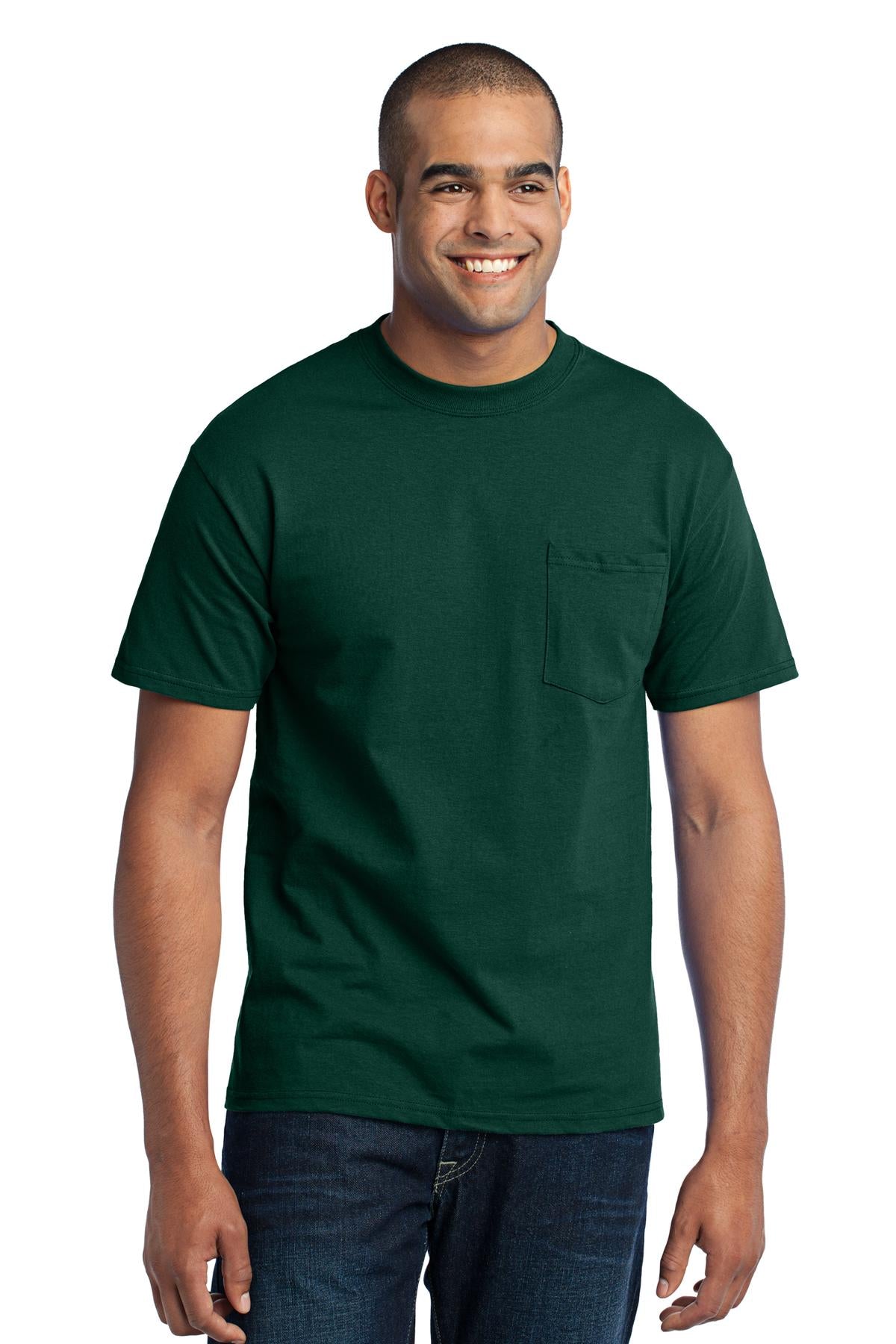 Port & Co™ Core Blend Pocket Tee. PC55P