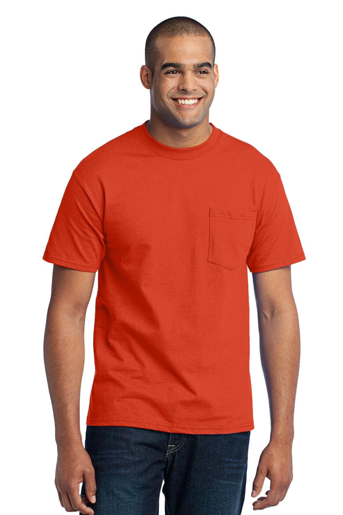 Port & Co™ Core Blend Pocket Tee. PC55P