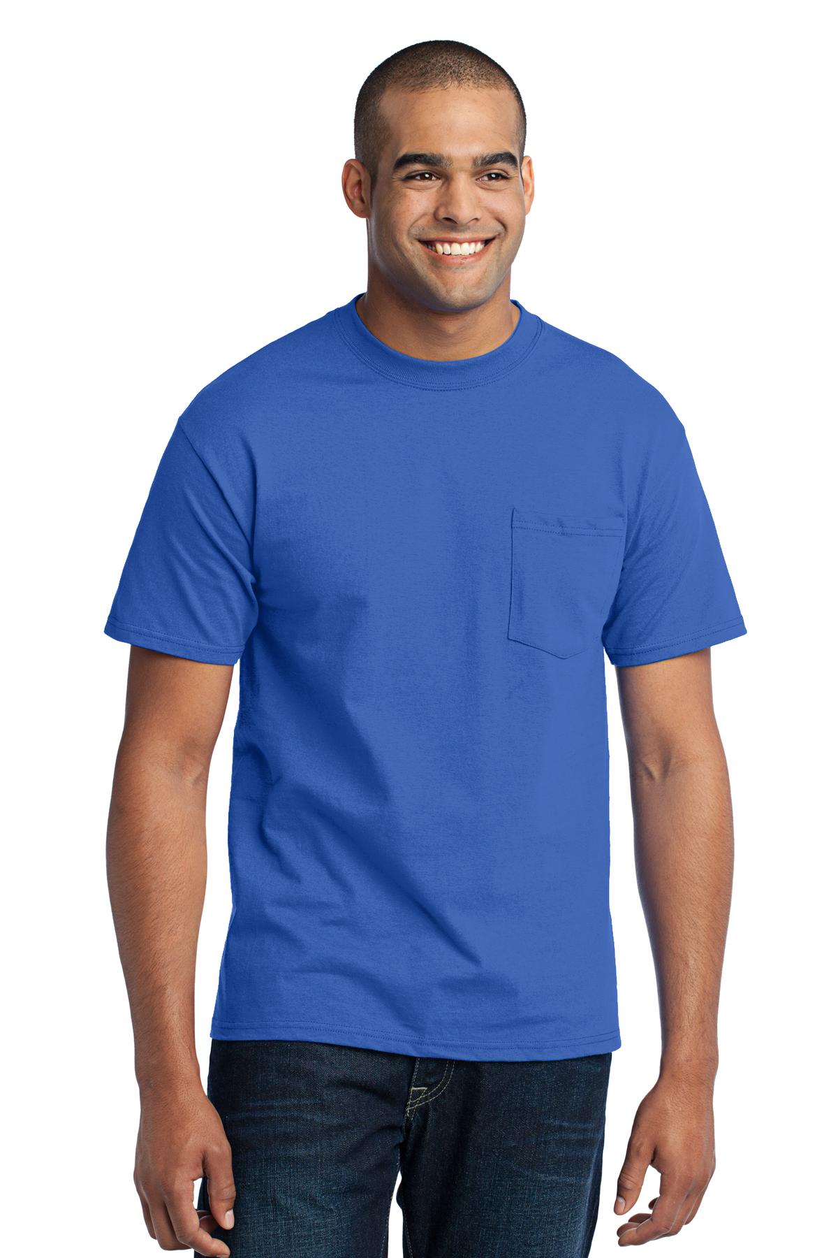 Port & Co™ Core Blend Pocket Tee. PC55P